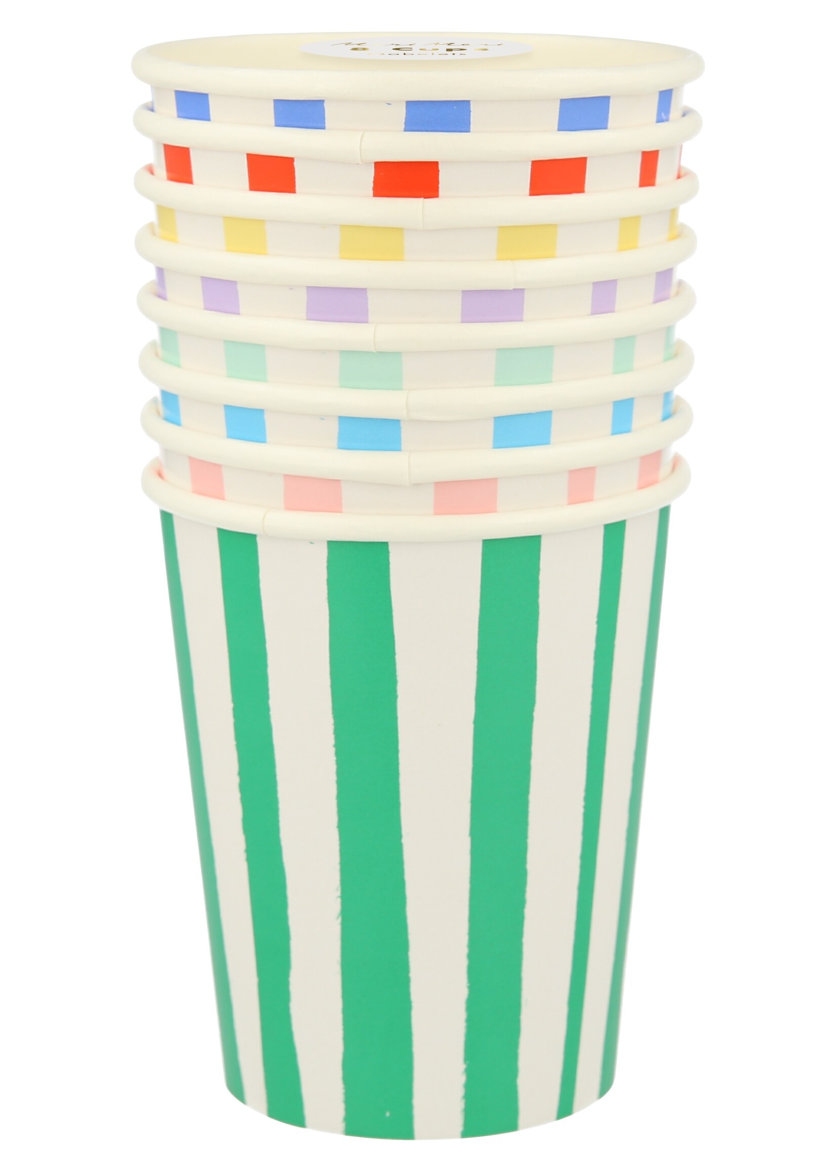 Meri Meri Mixed Stripe Cups
