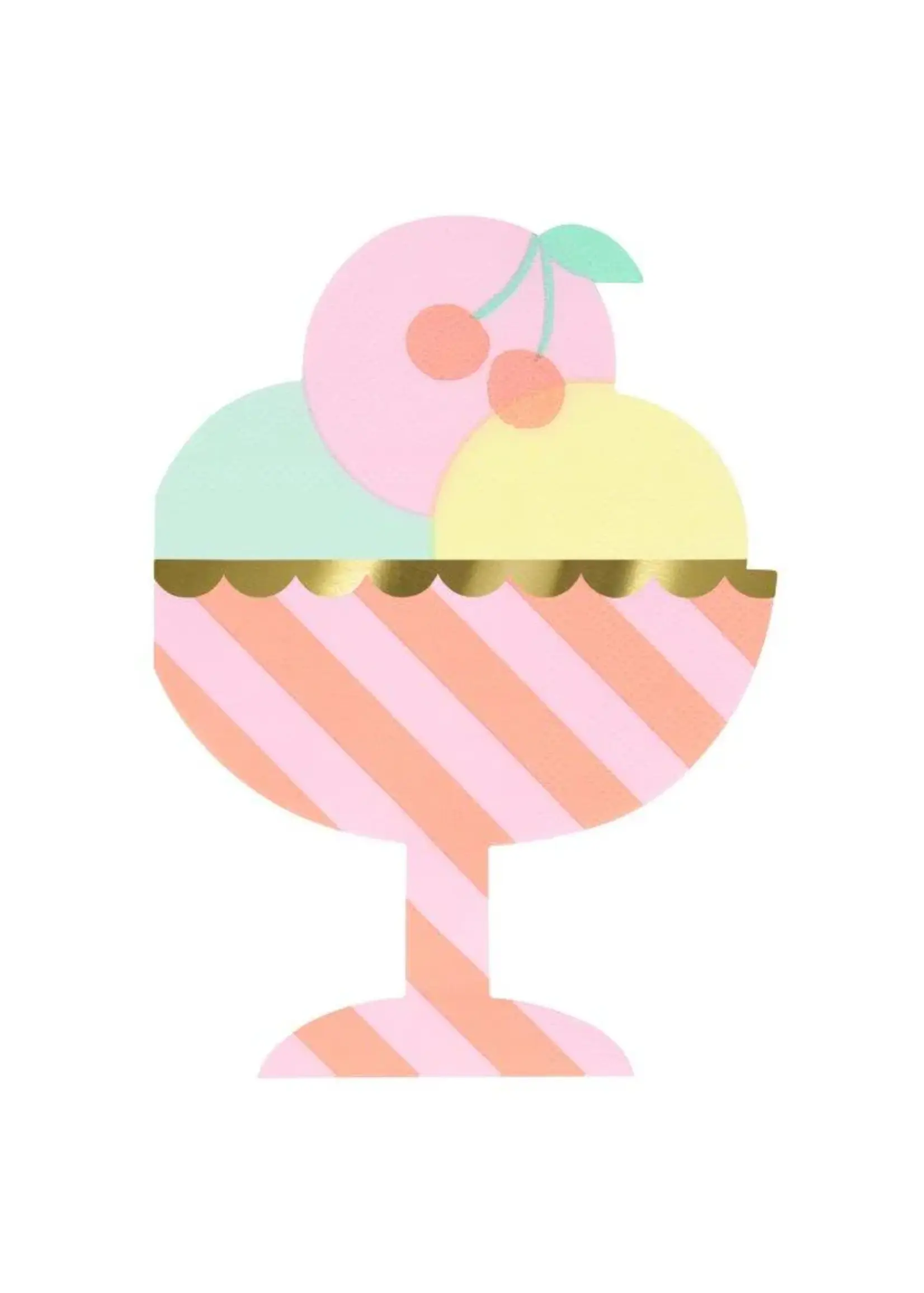 Meri Meri Ice Cream Sundae Napkins