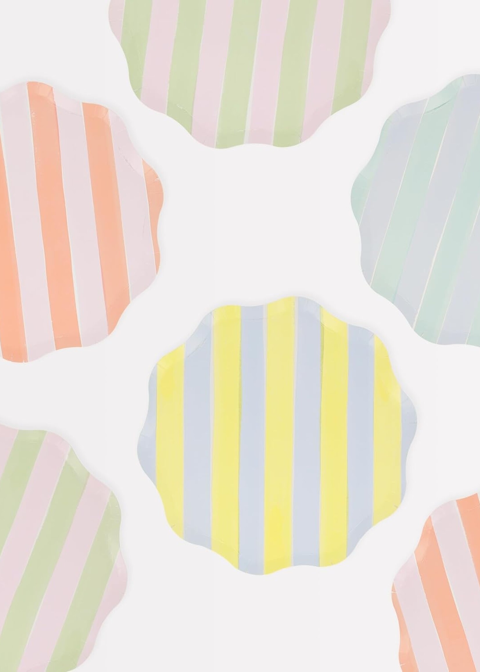 Meri Meri Pastel Stripe Side Plates