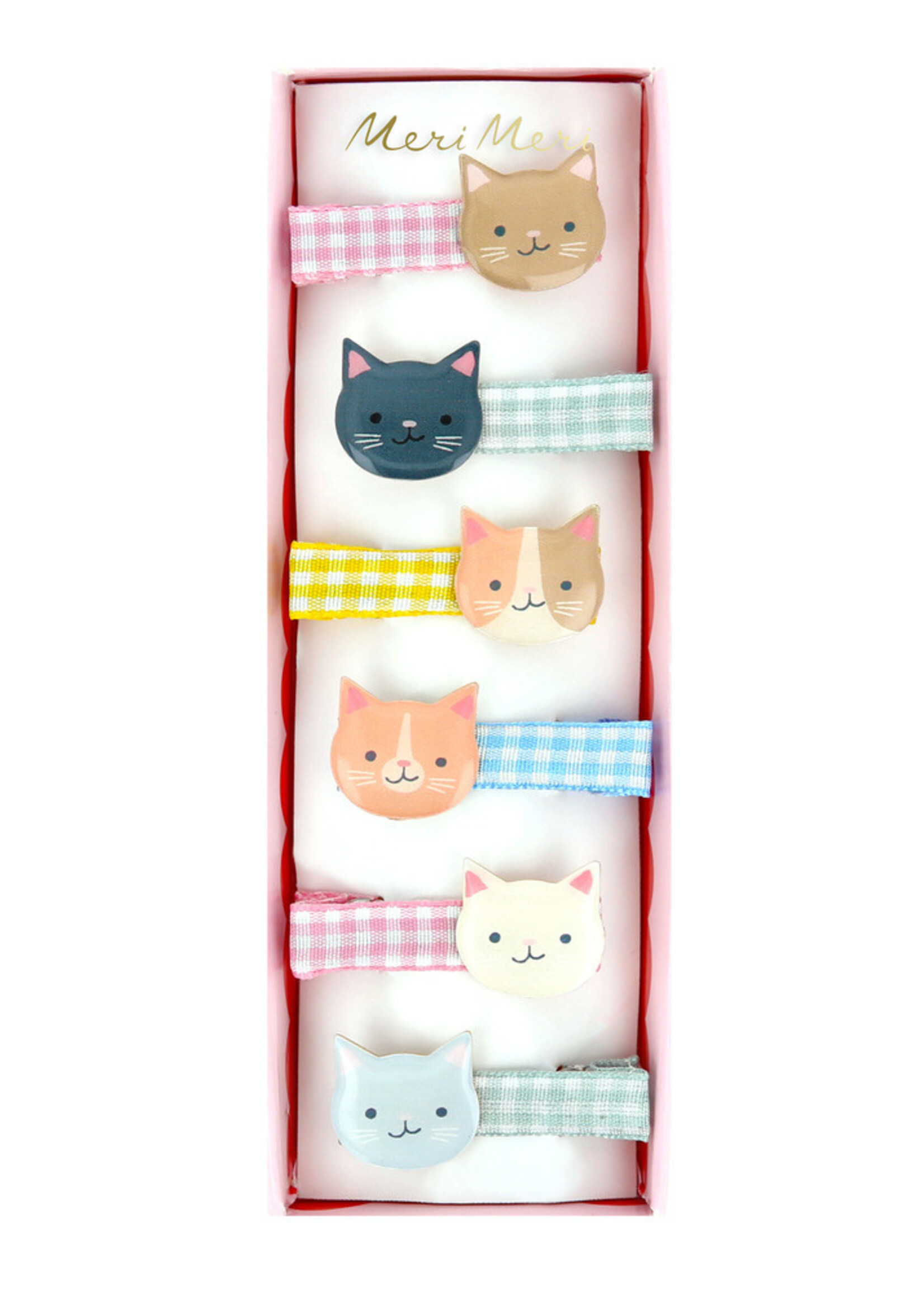 Meri Meri Kitten Club Hair Clips (x 6)