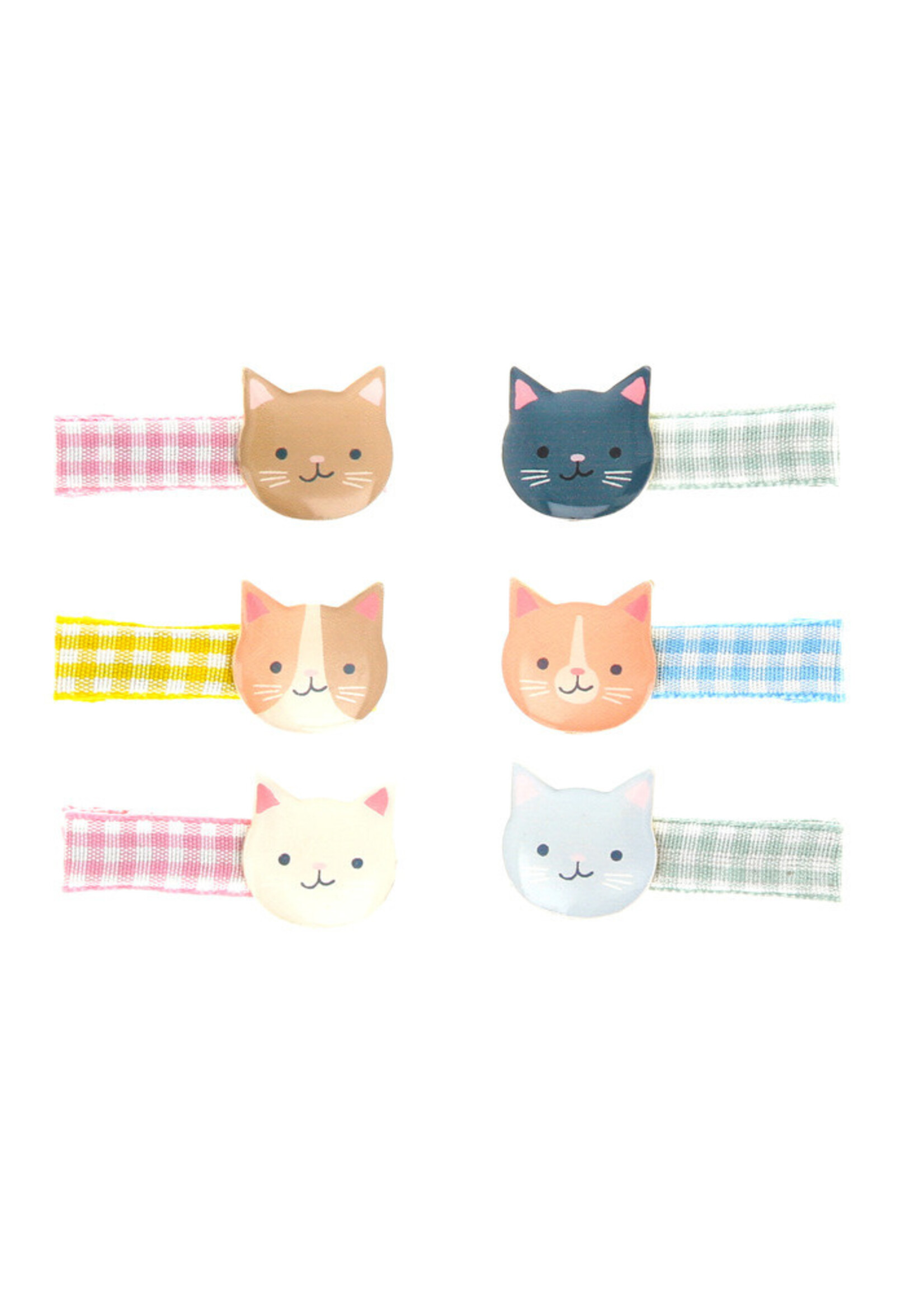 Meri Meri Kitten Club Hair Clips (x 6)