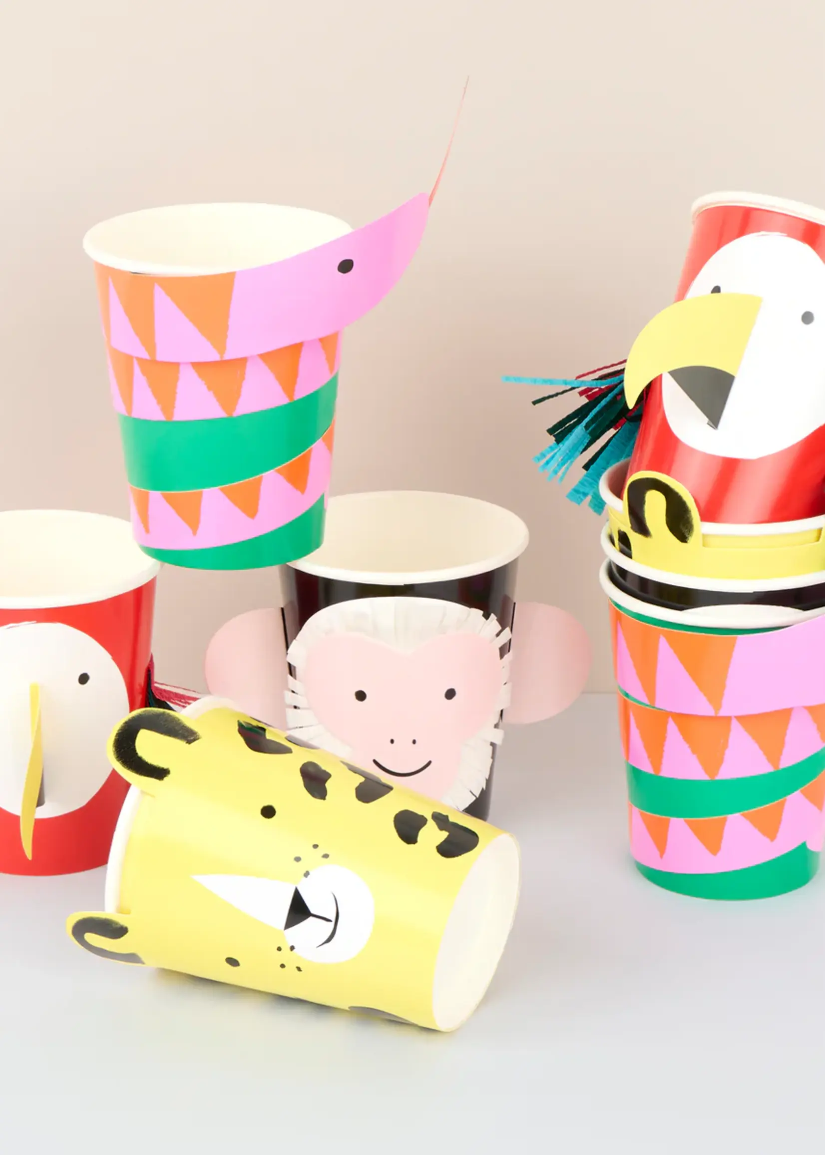 Meri Meri Jungle Jamboree Character Cups