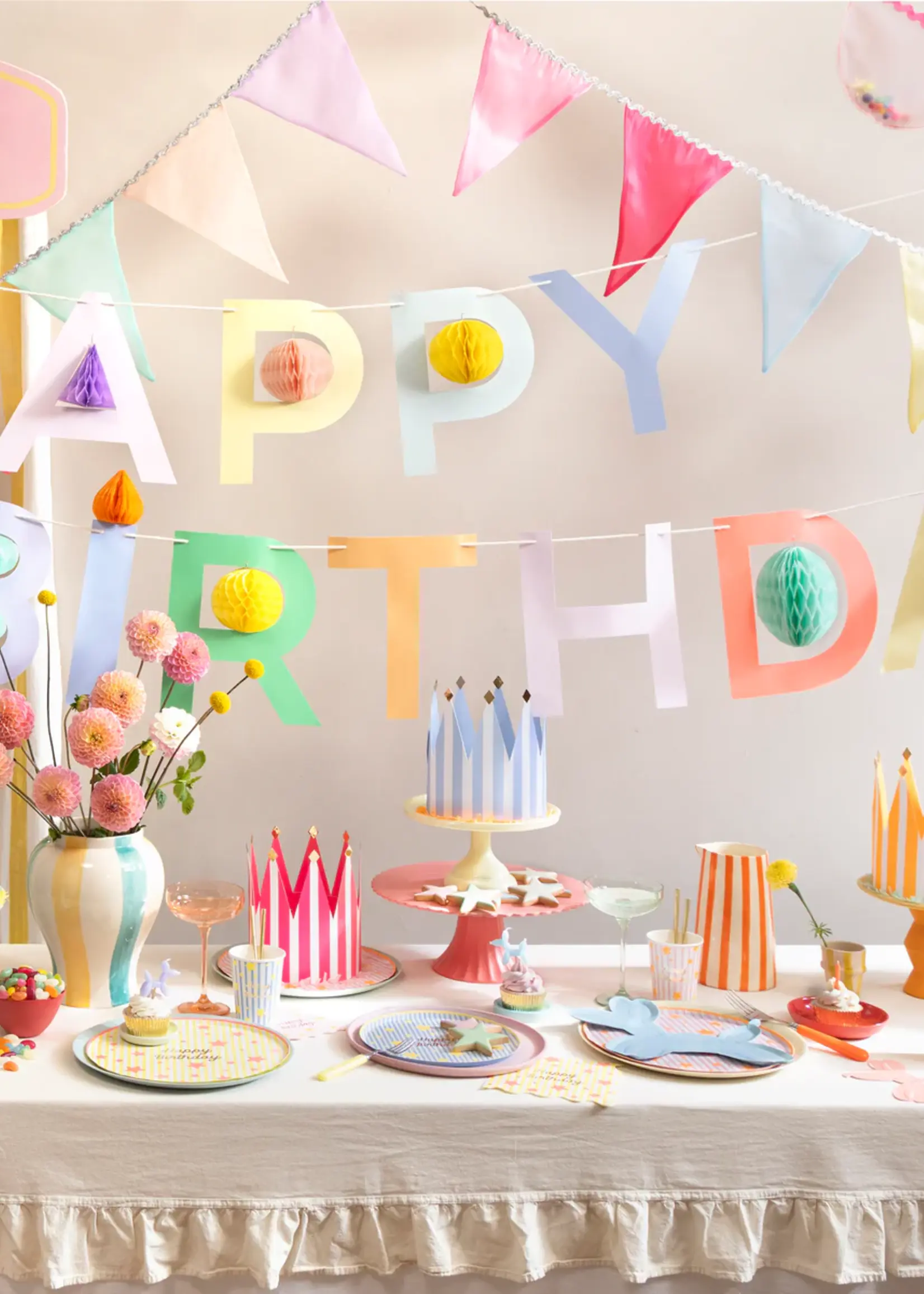 Meri Meri Bright Star Happy Birthday - Side Plates