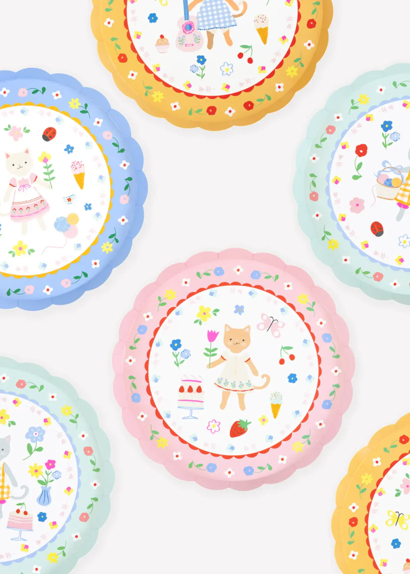 Meri Meri Kitten Club Side Plates (x 8)