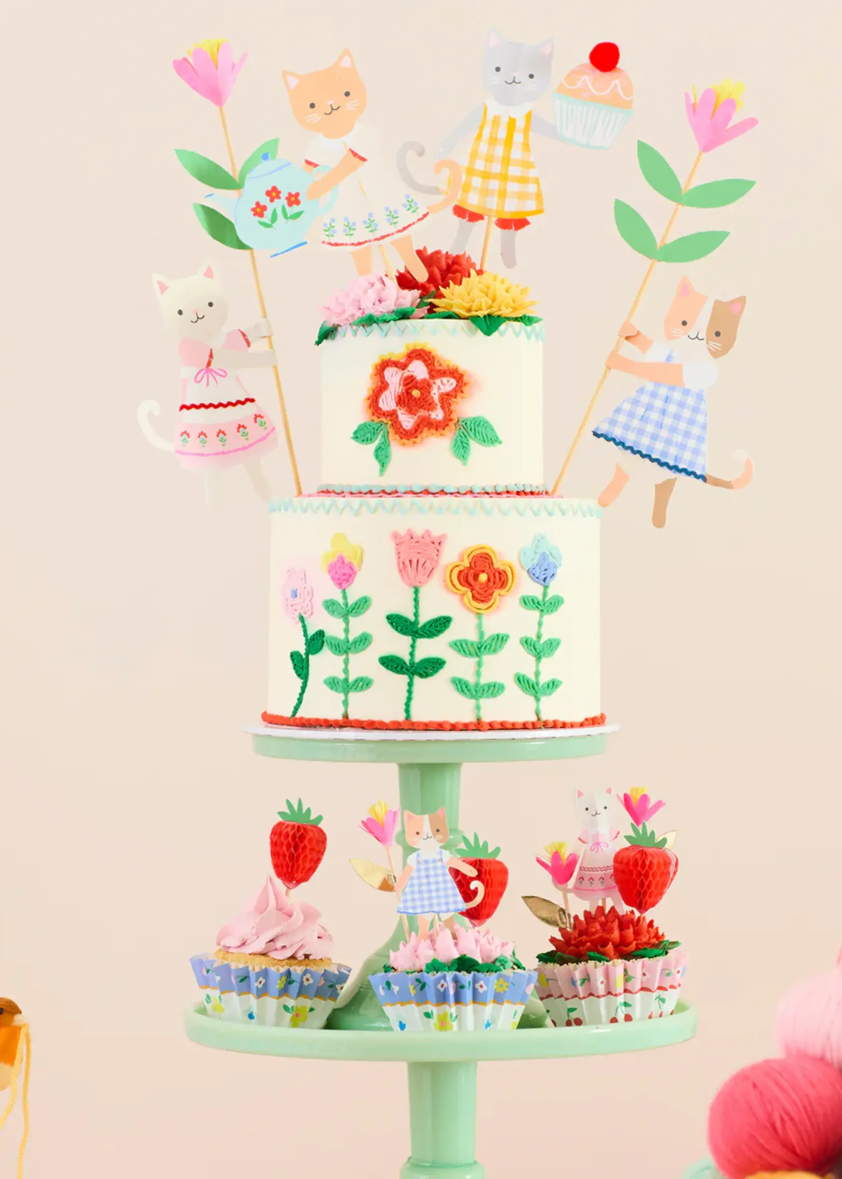 Meri Meri Kitten Club Cake Toppers (x 4)