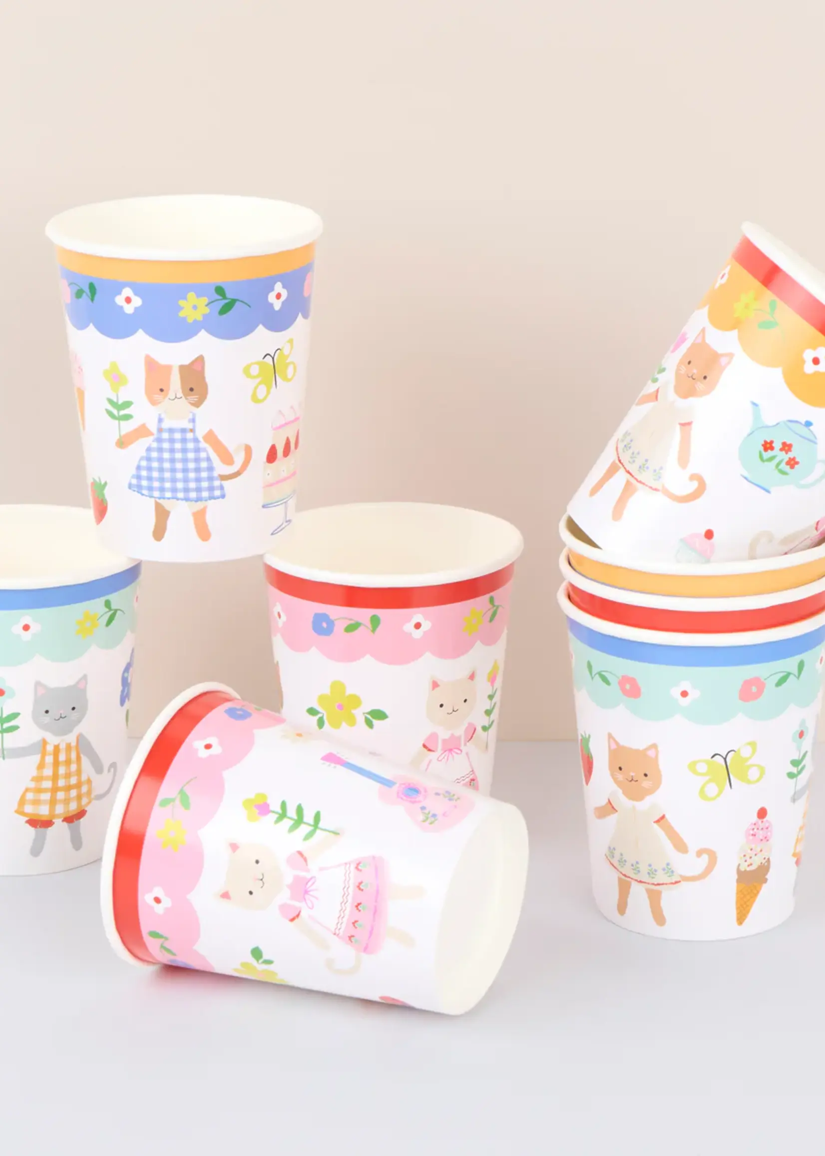 Meri Meri Kitten Club Cups (x 8)