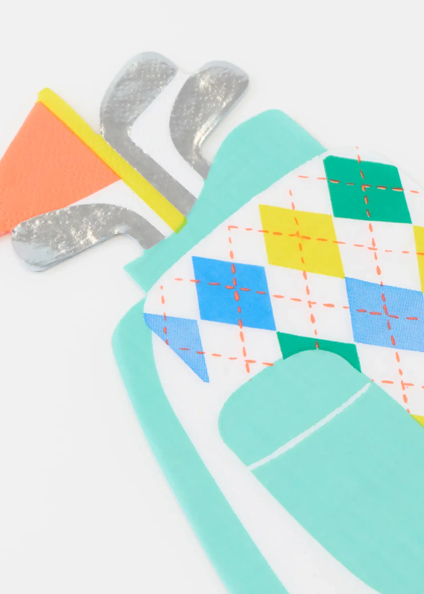 Meri Meri Golf Bag Shaped Napkins