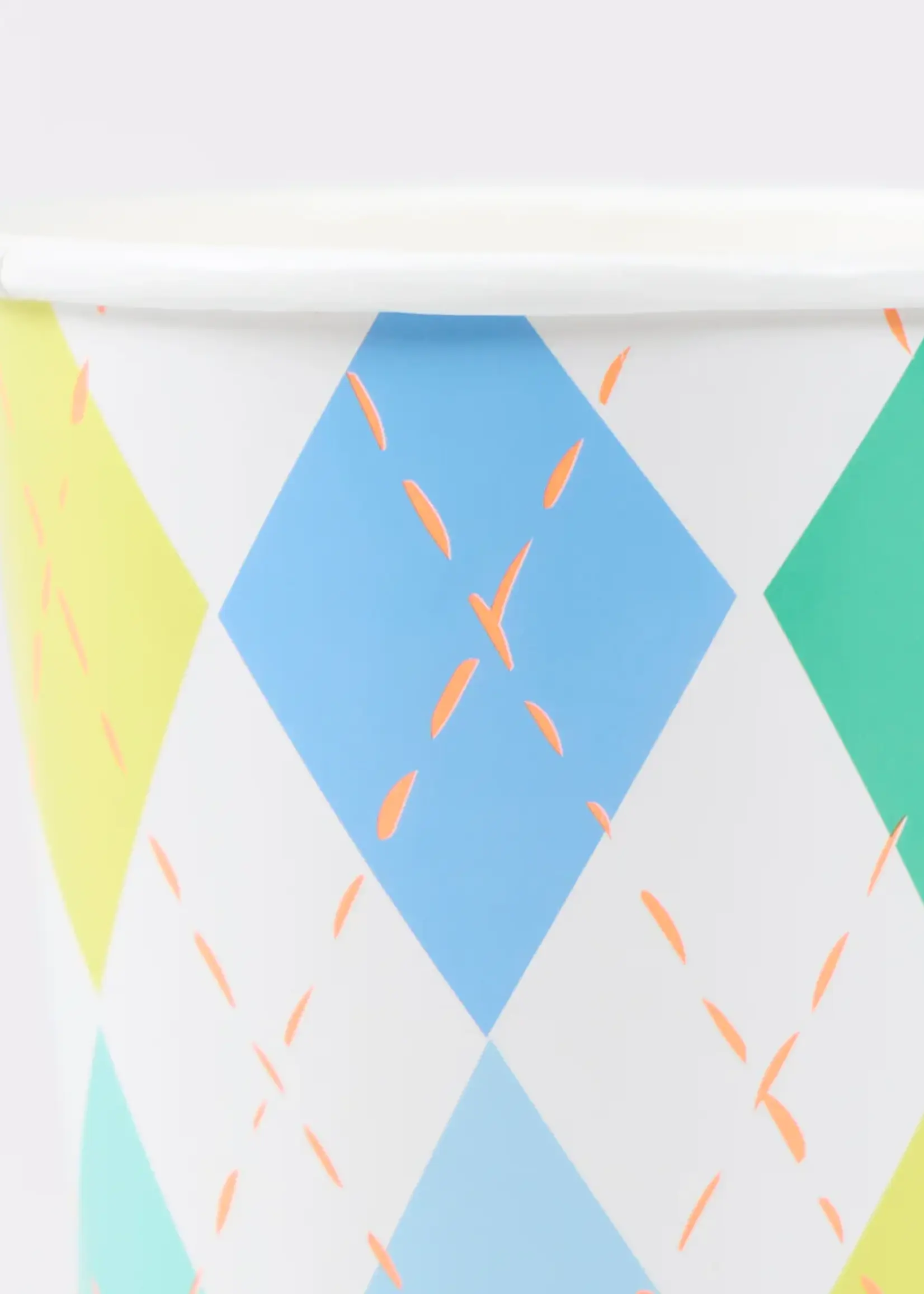 Meri Meri Argyle Cups (x 8) Golf