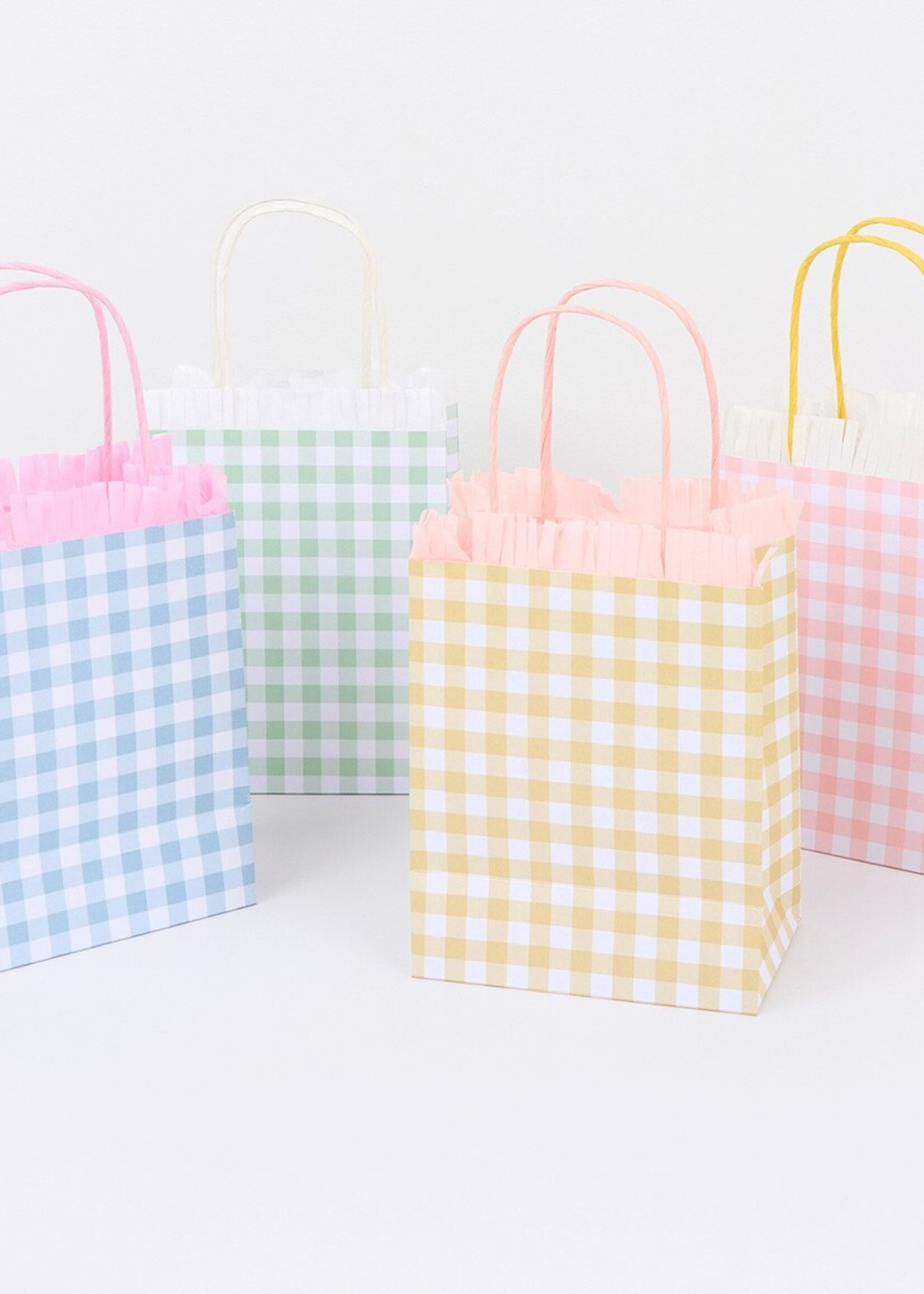 Meri Meri Gingham Fringe Party Bags