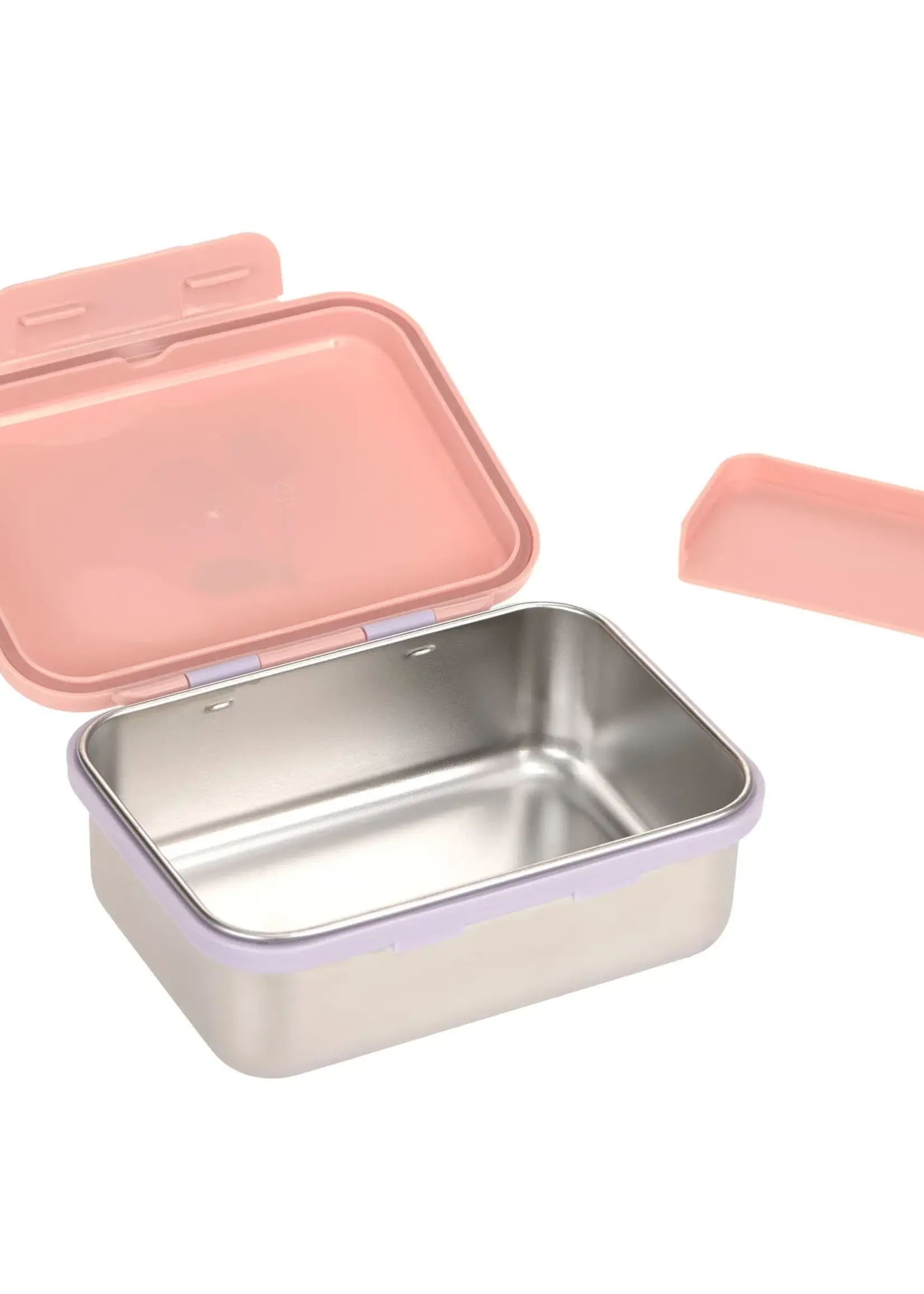 Lässig Fashion Brotdose Kinder - Edelstahl Lunchbox, Happy Fruits Kirsche