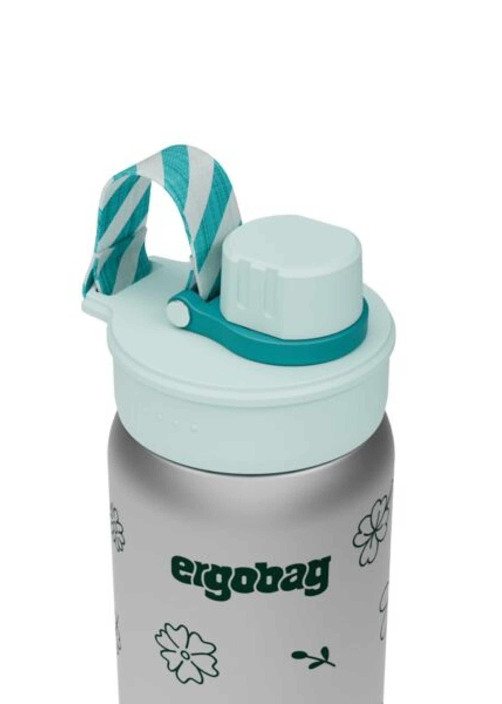 ERGOBAG Blumen Edelstahl Trinkflasche