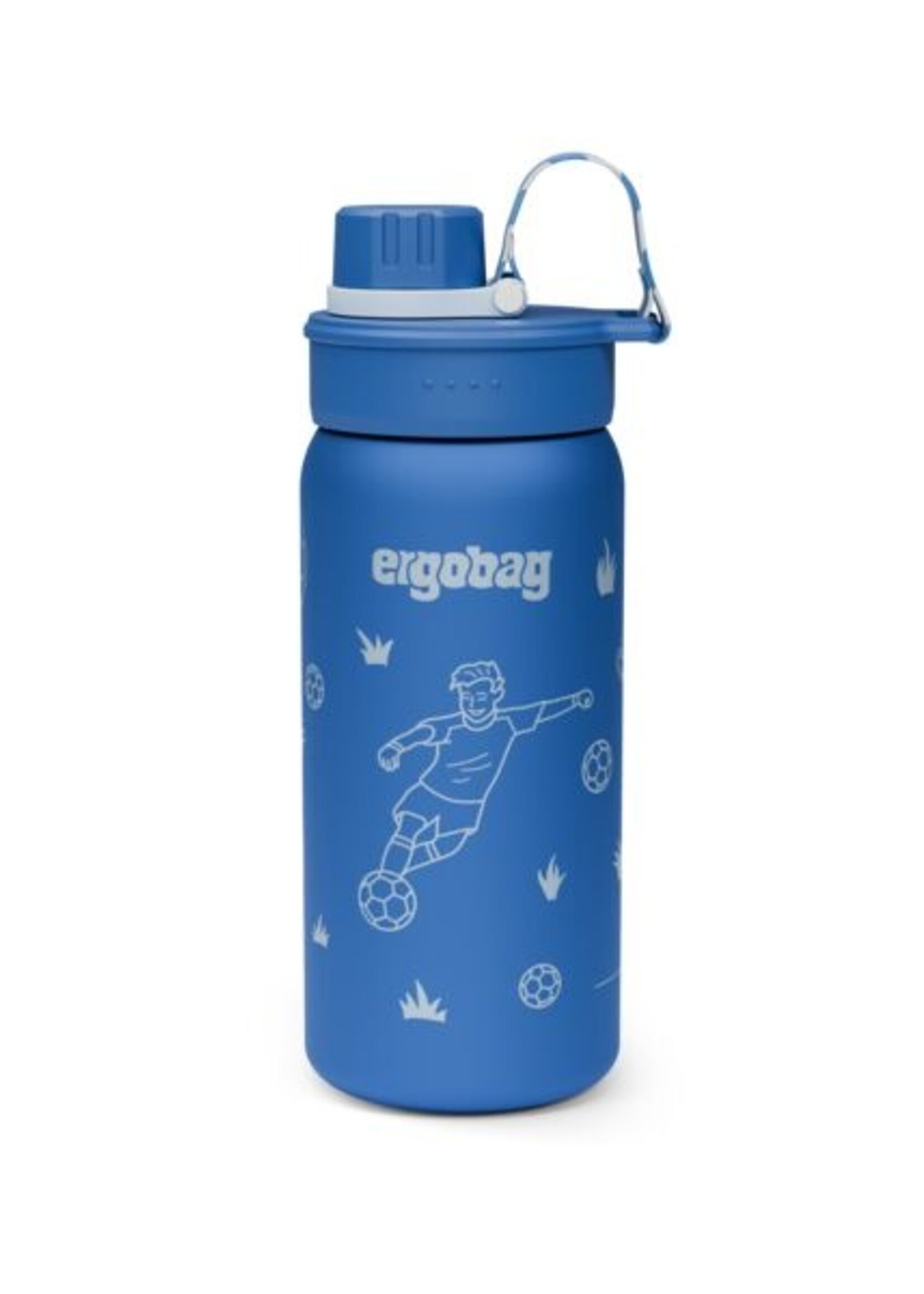 ERGOBAG Fußball Edelstahl Trinkflasche