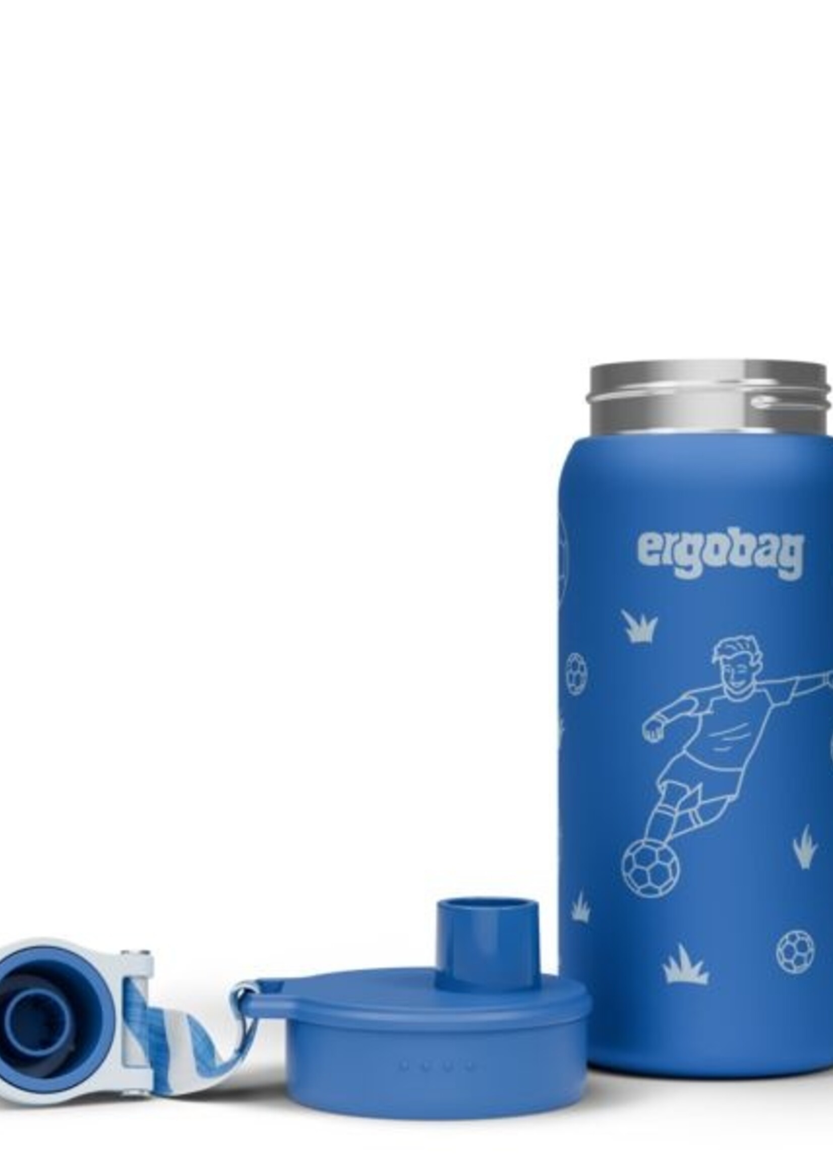 ERGOBAG Fu§ball Edelstahl Trinkflasche