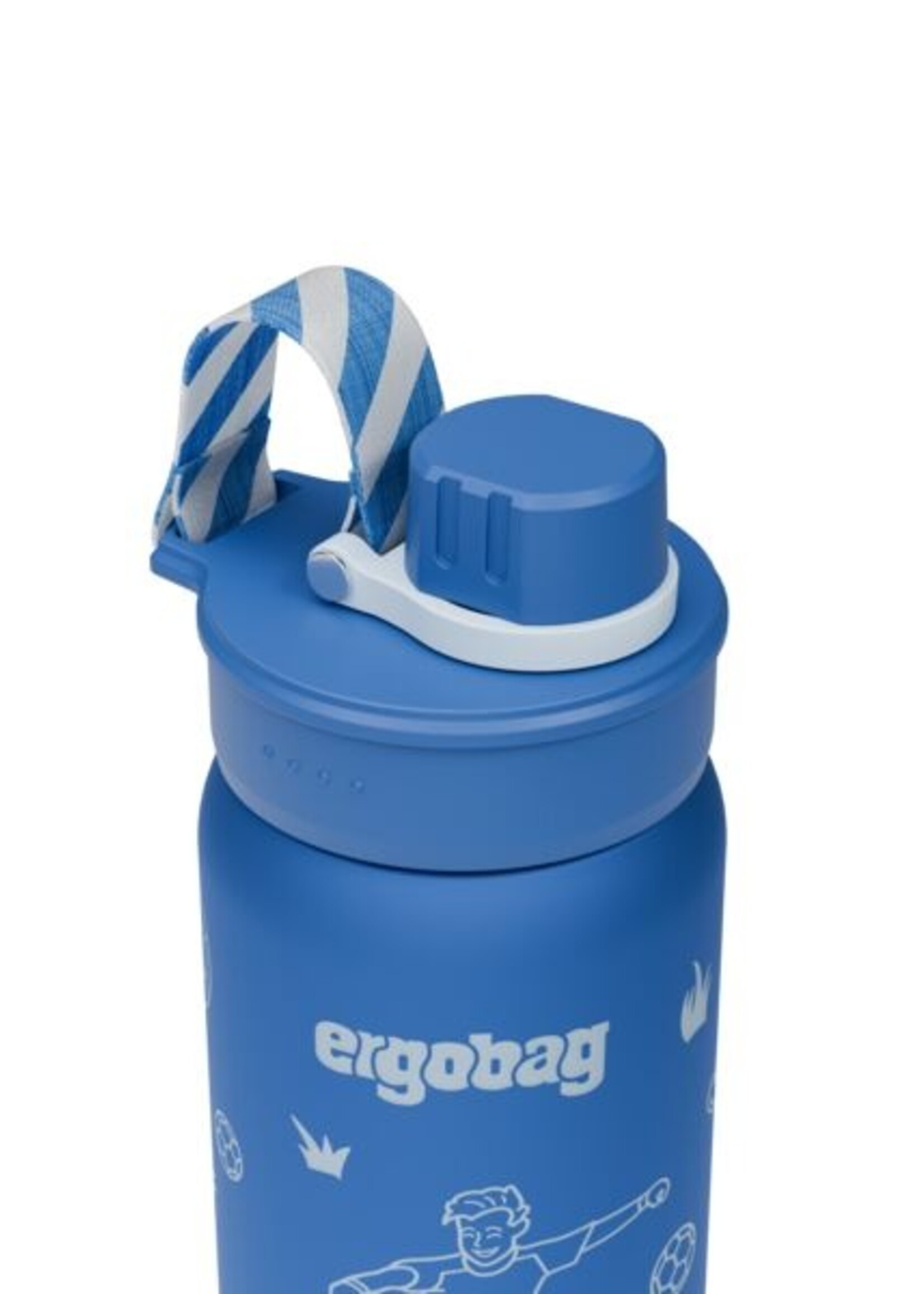 ERGOBAG Fu§ball Edelstahl Trinkflasche