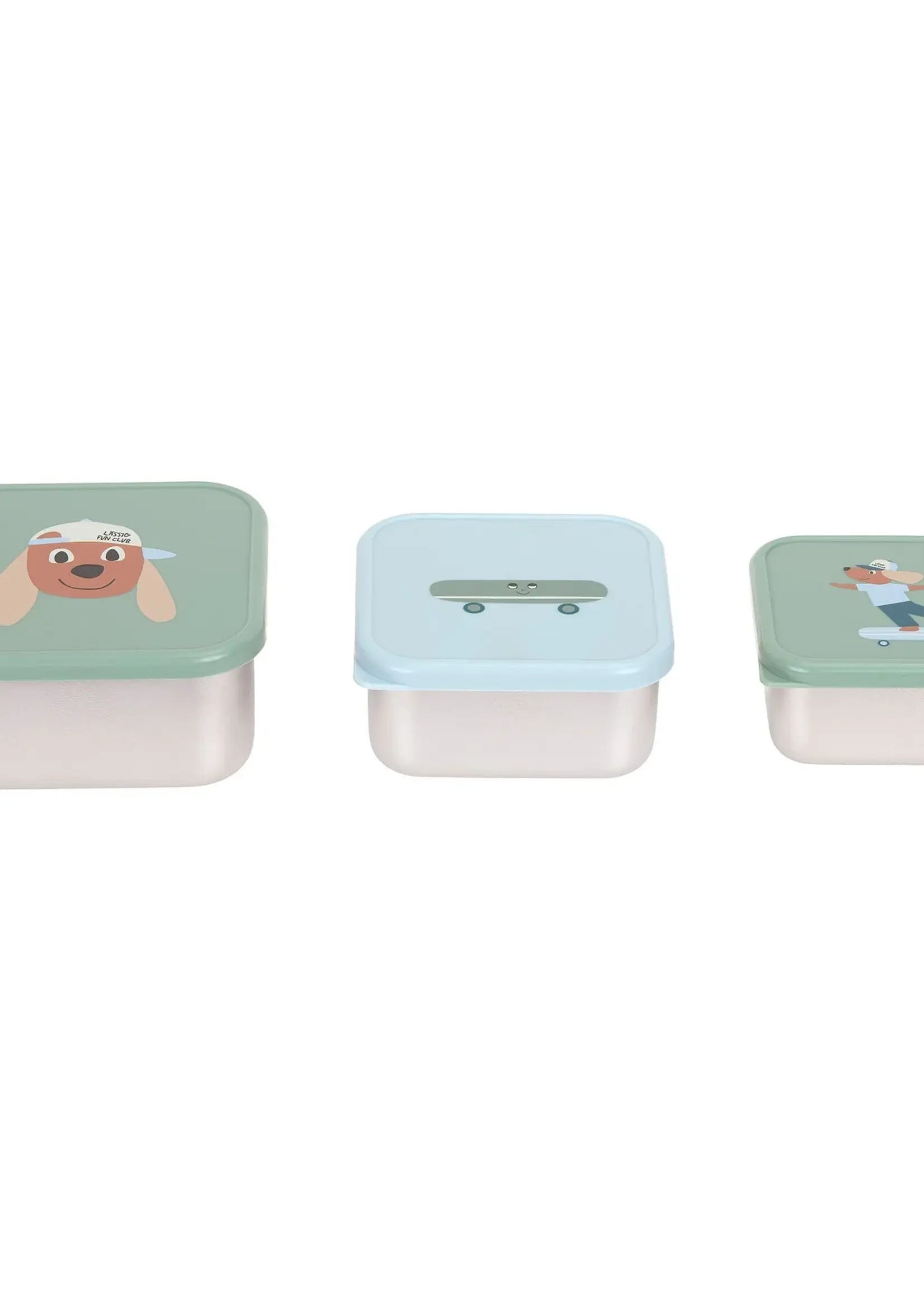 Lässig Fashion Snackbox Stainless Steel 3 pcs