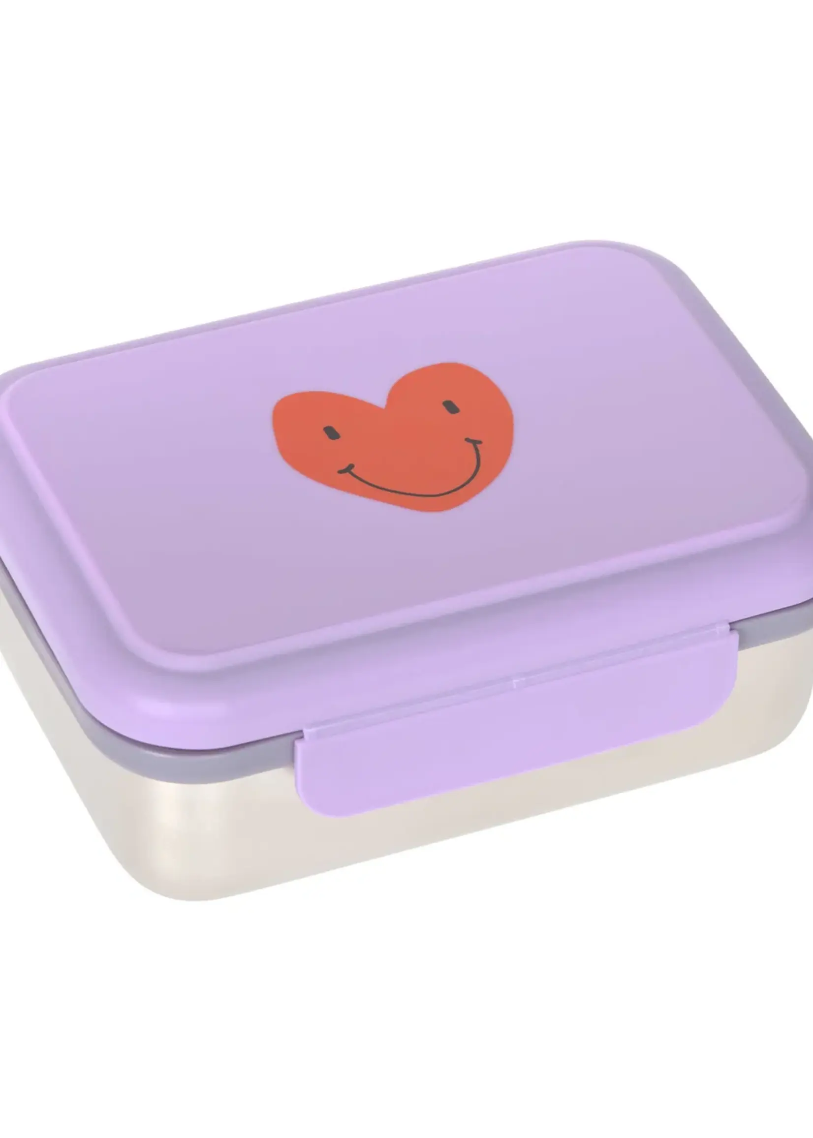 Lässig Fashion Lunchbox Stainless Steel Little Gang Herz Lila