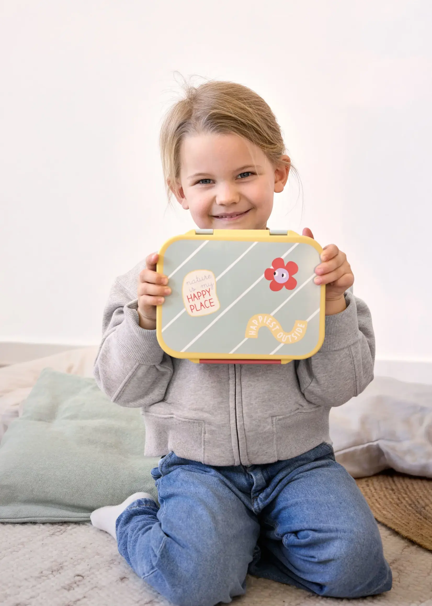 Lässig Fashion Bento-Lunchbox Pattern Happy