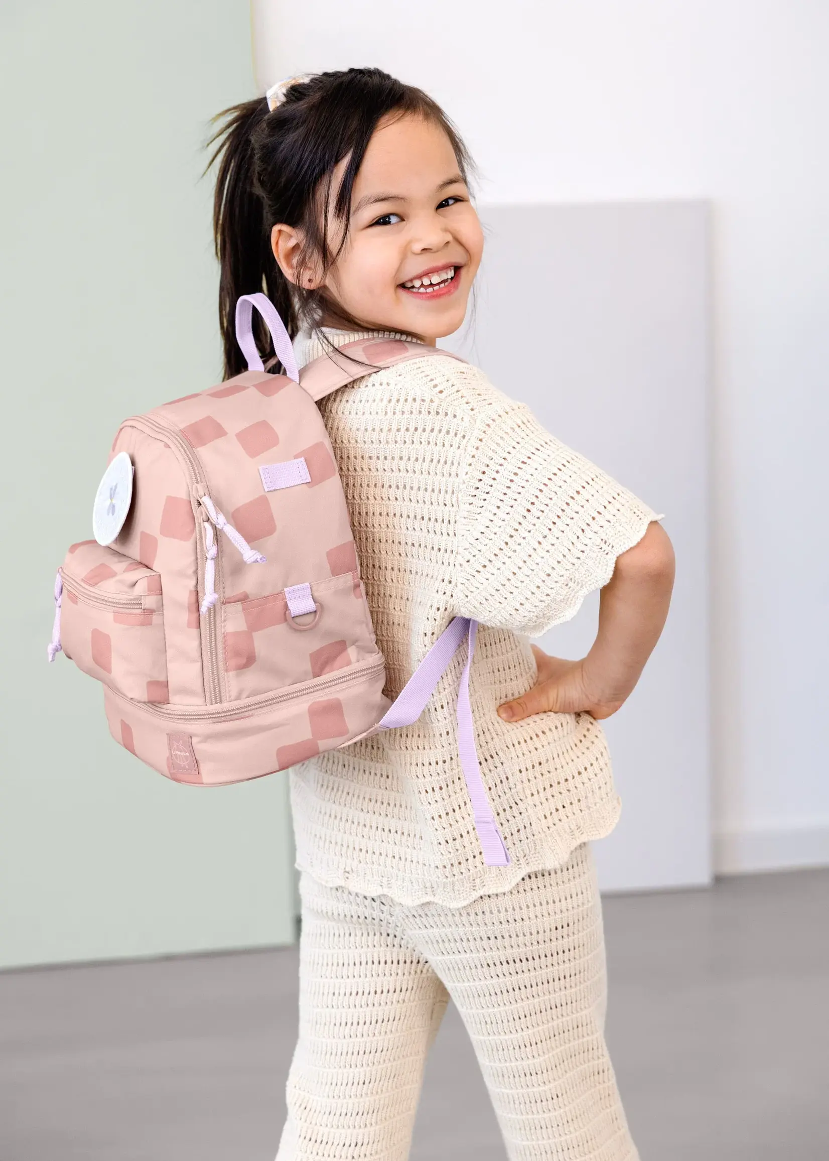 Lässig Fashion Mini Backpack Pattern Party rosa