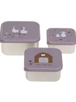 Lässig Fashion Snackbox Stainless Steel 3 pcs