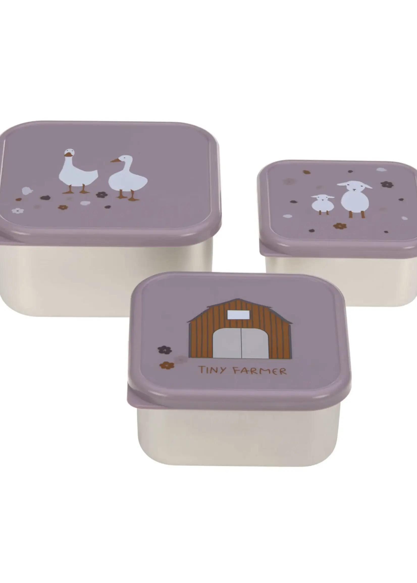 Lässig Fashion Snackbox Stainless Steel 3 pcs