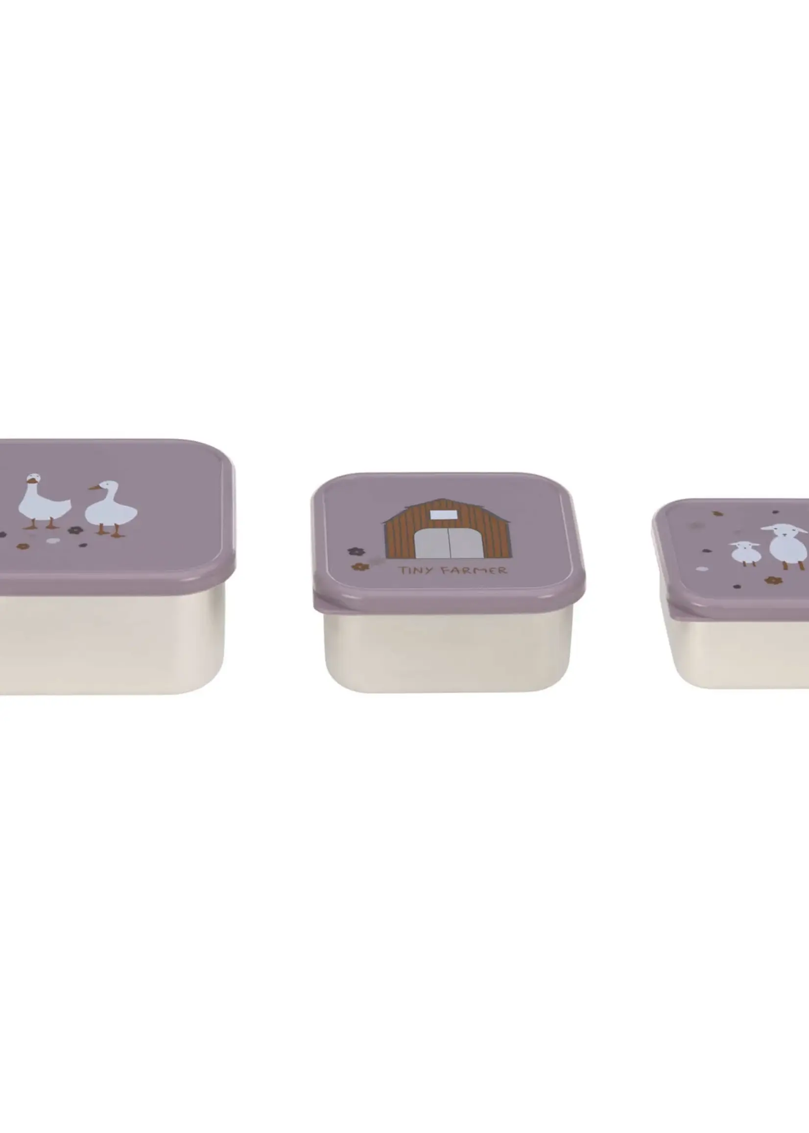 Lässig Fashion Snackbox Stainless Steel 3 pcs