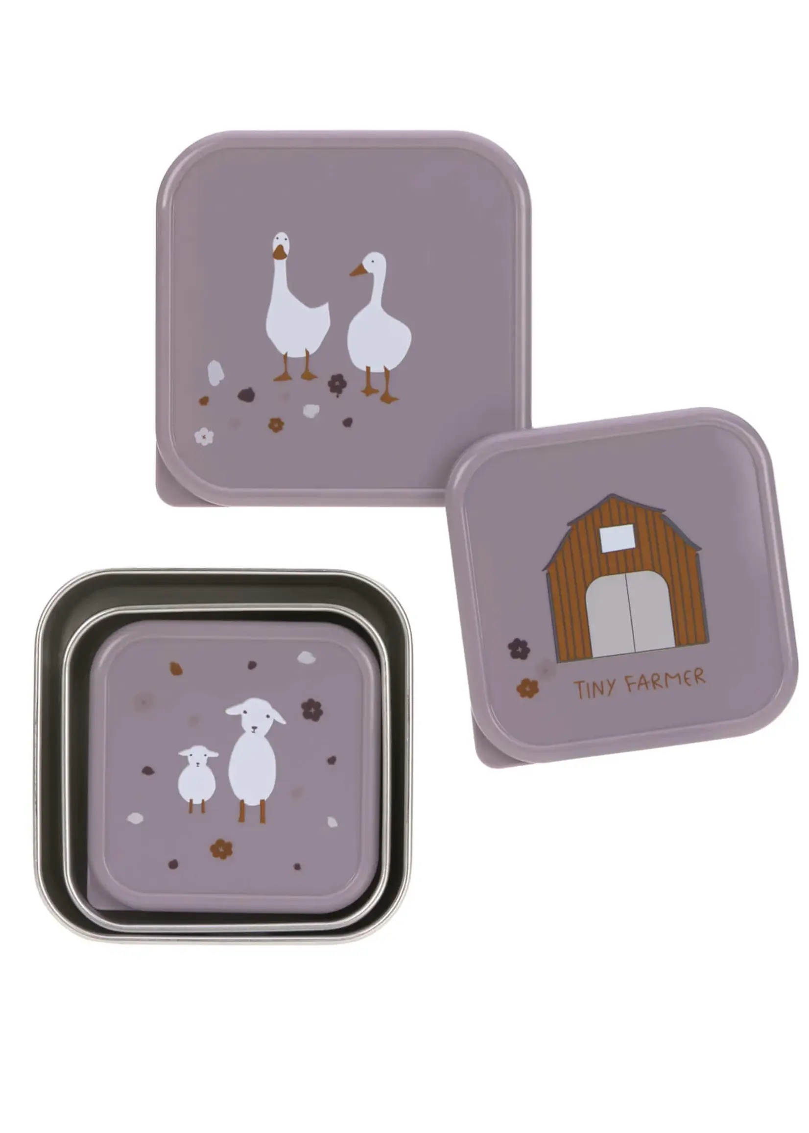 Lässig Fashion Snackbox Stainless Steel 3 pcs