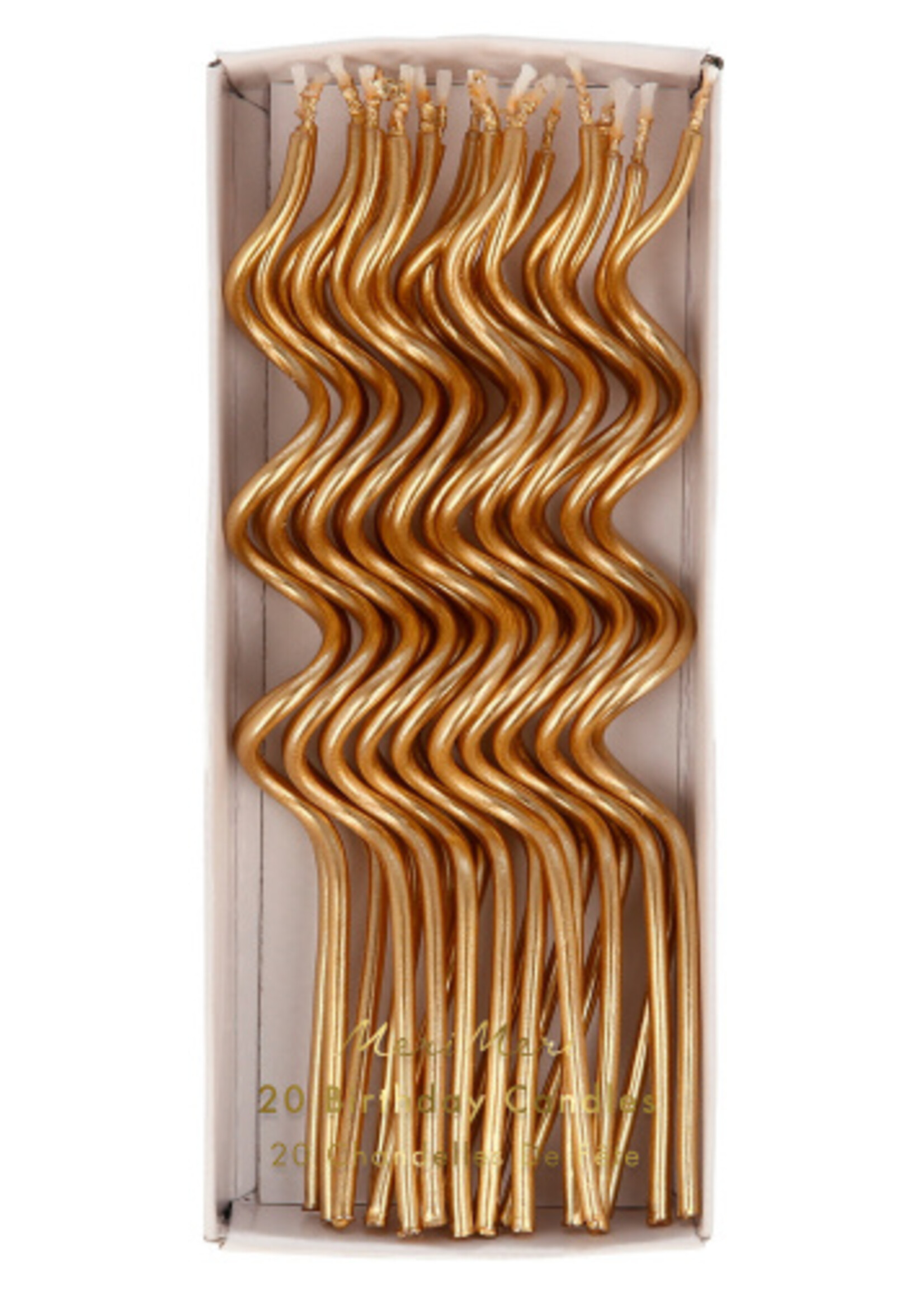 Meri Meri Gold Swirly Candles