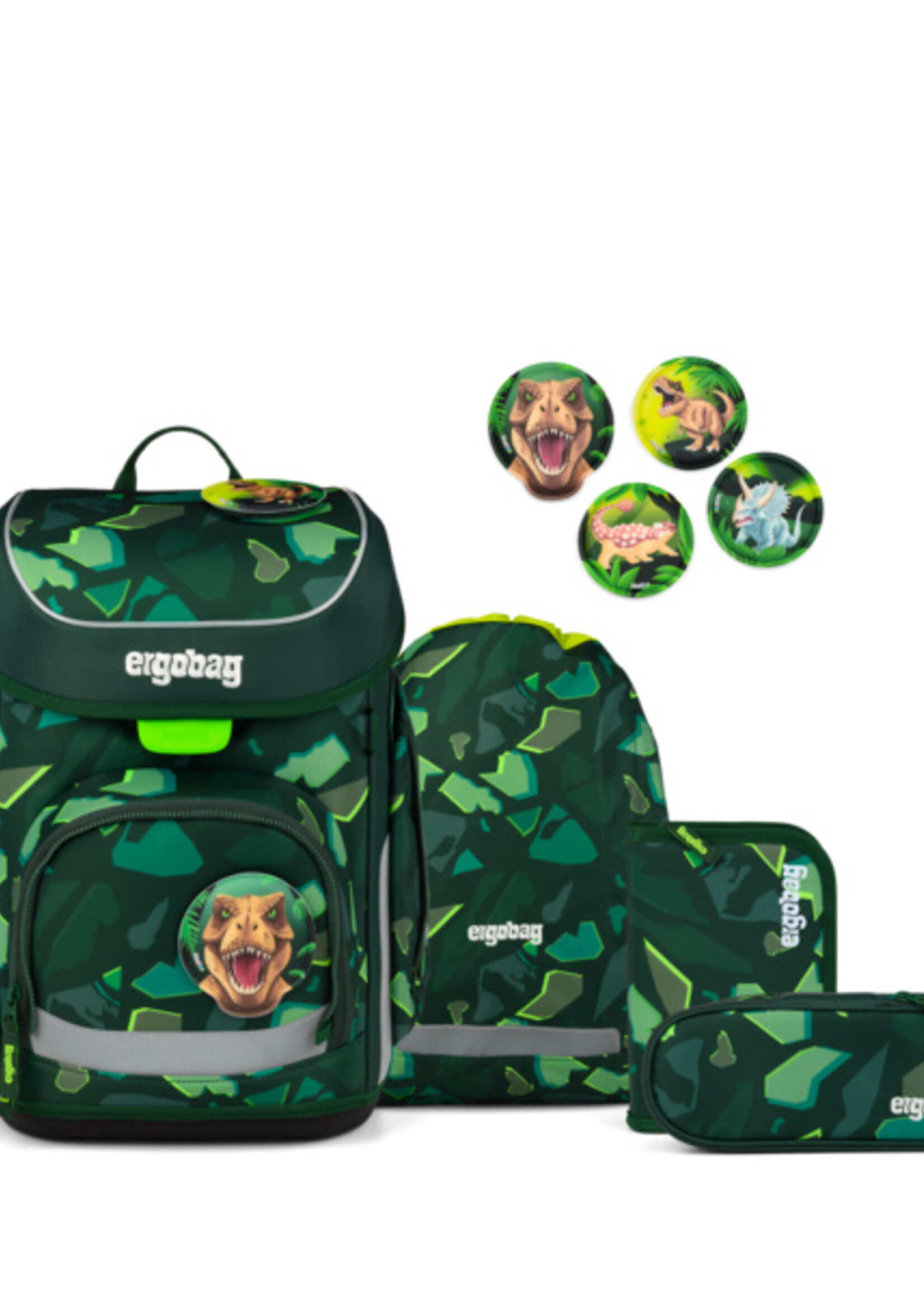 ERGOBAG CUBO Schultaschen-Set DinosauriBär