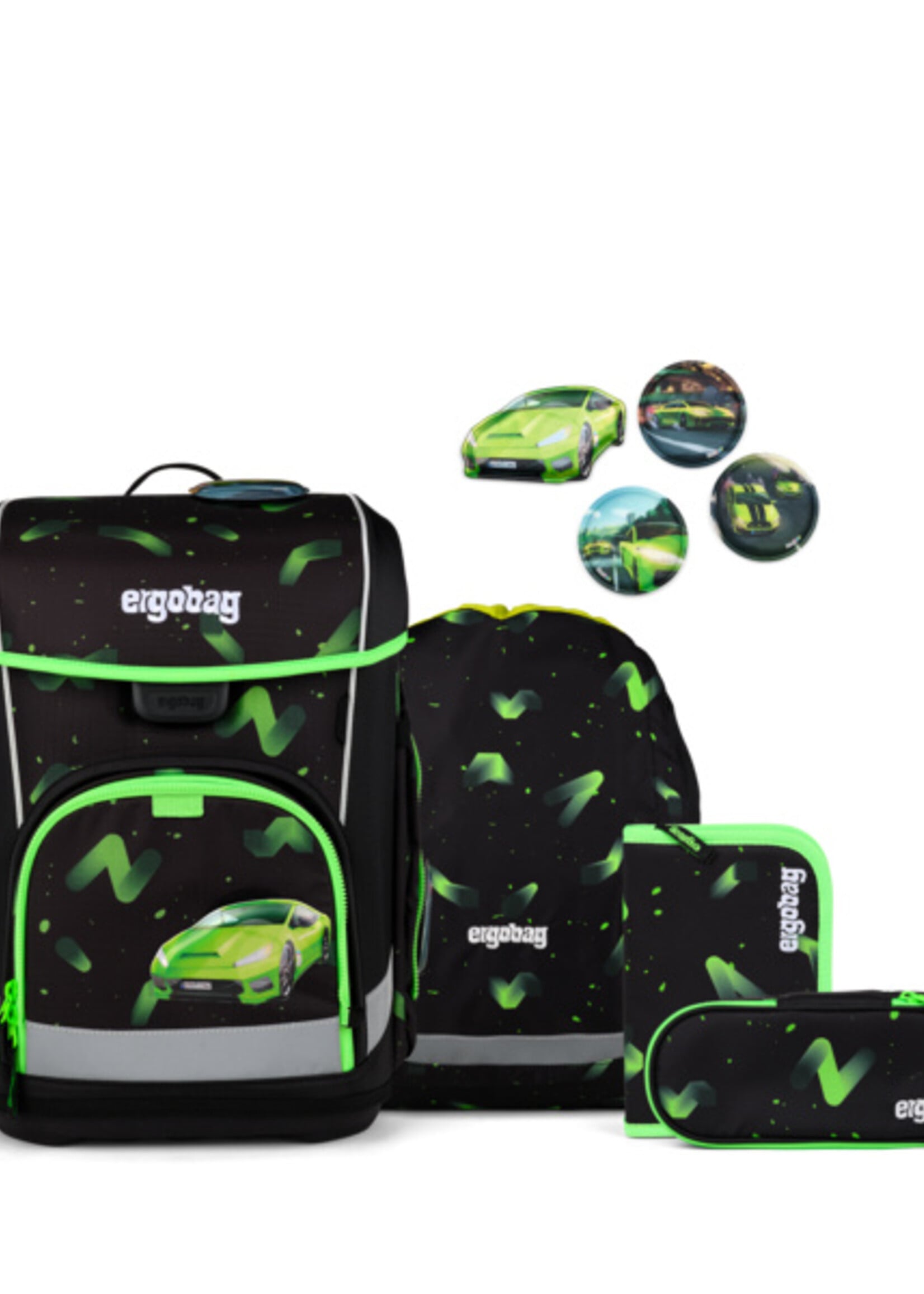 ERGOBAG Cubo Light Schultaschen-Set Übärholspur