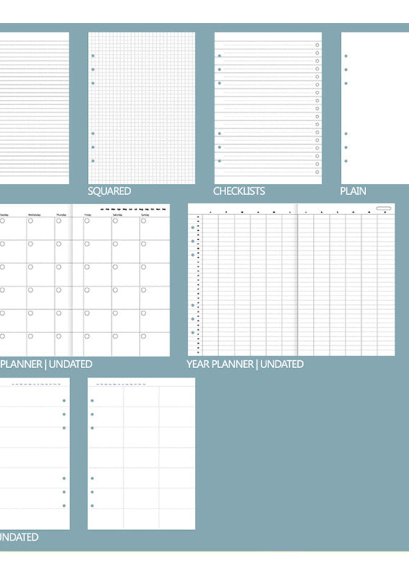 Filofax Clipbook A5 Quotes, Powerful Blue