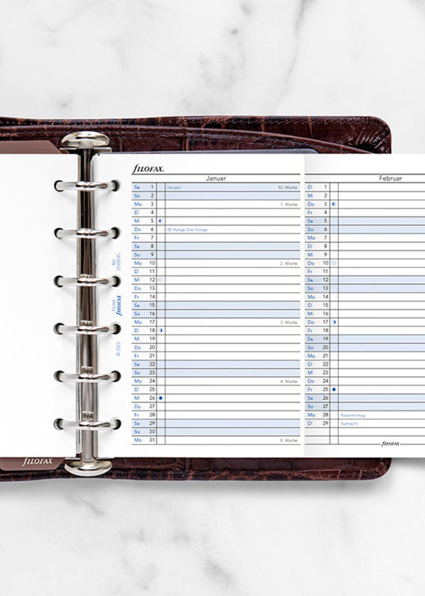 Filofax Jahresplaner Pocket 2028, deutsch