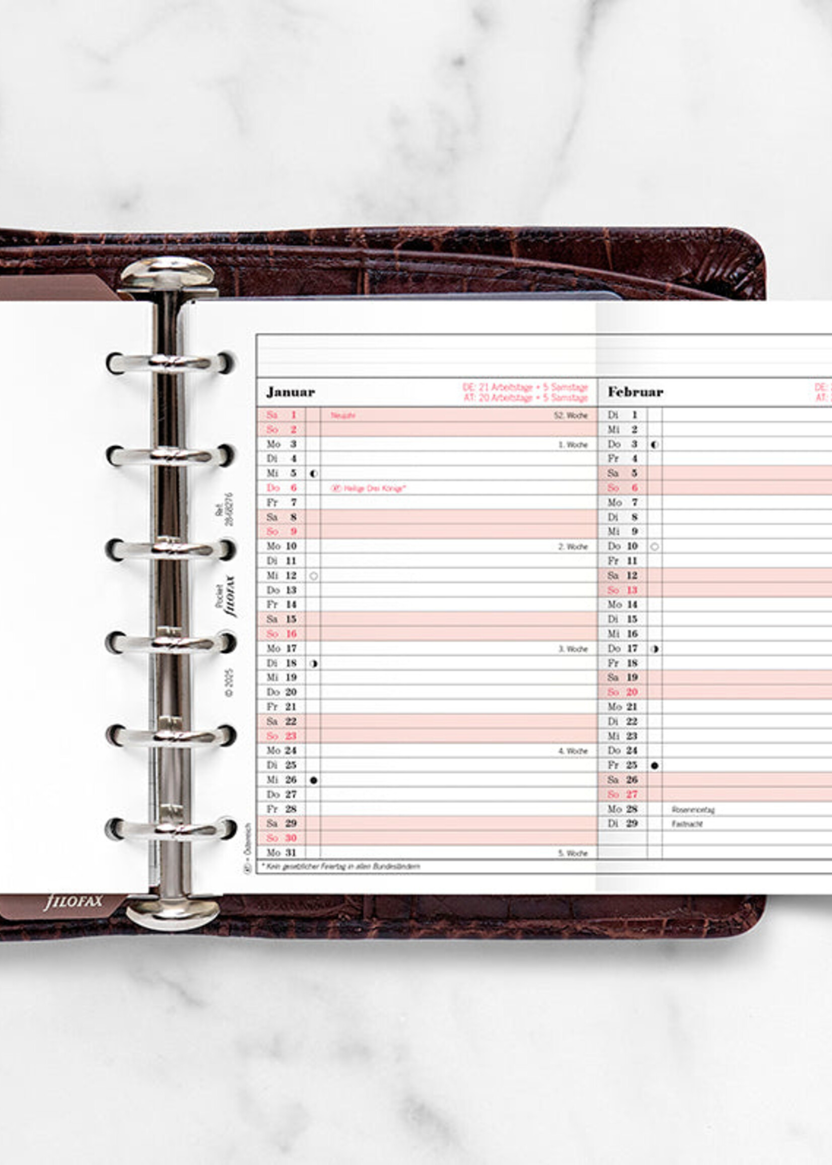 Filofax Jahresplaner Pocket 2028, deutsch, Professional