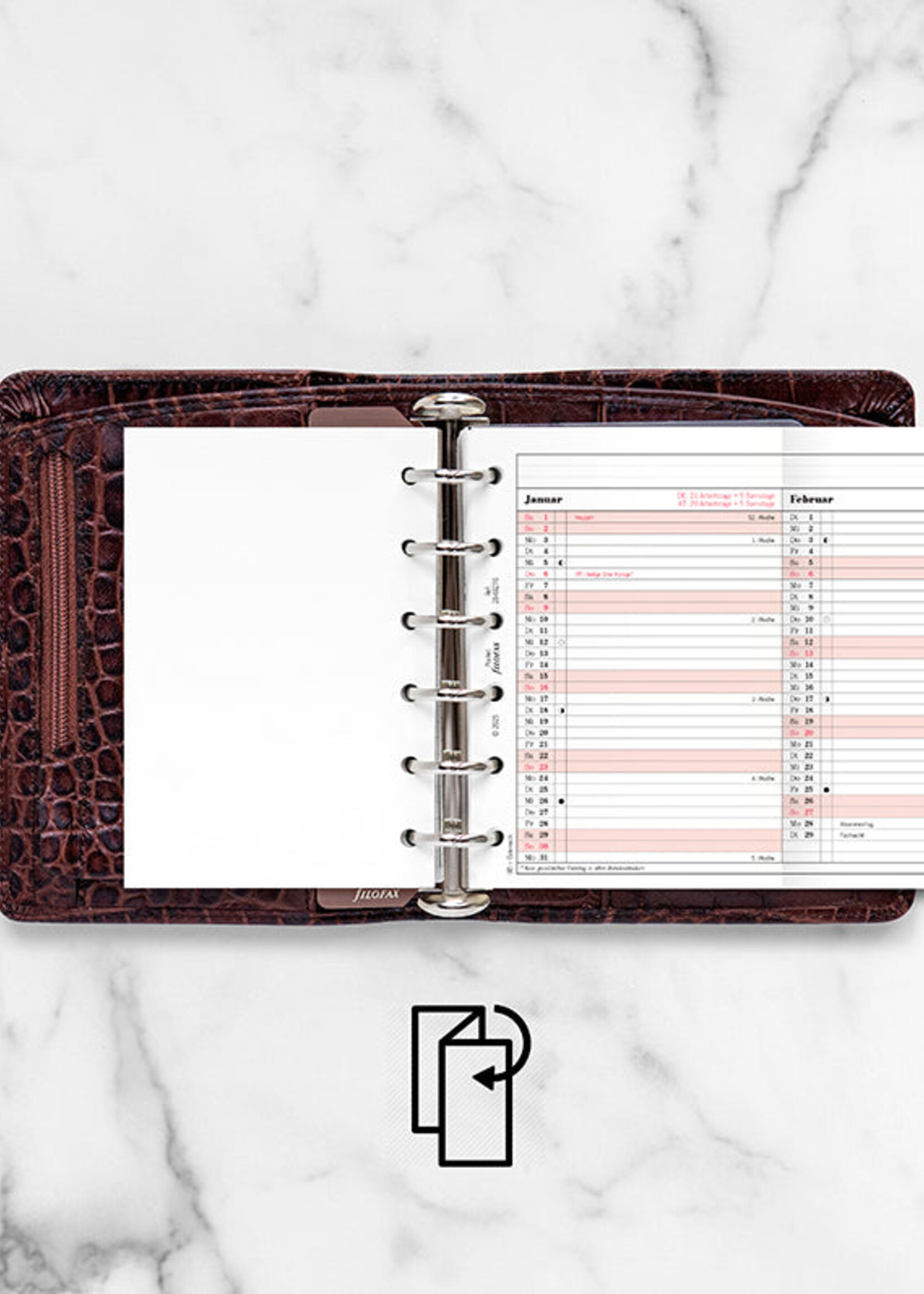 Filofax Jahresplaner Pocket 2028, deutsch, Professional