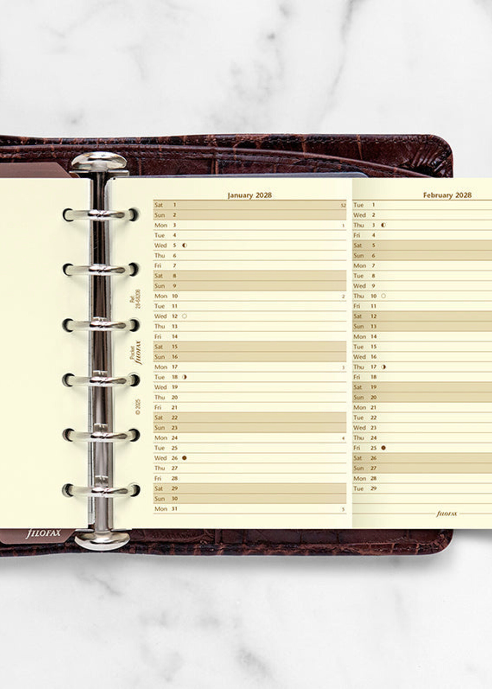 Filofax PKT Jahrespl.cotton cr.(E)2028