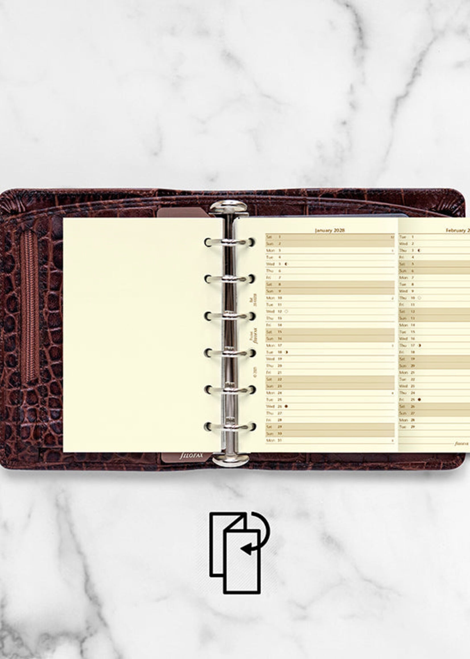 Filofax PKT Jahrespl.cotton cr.(E)2028
