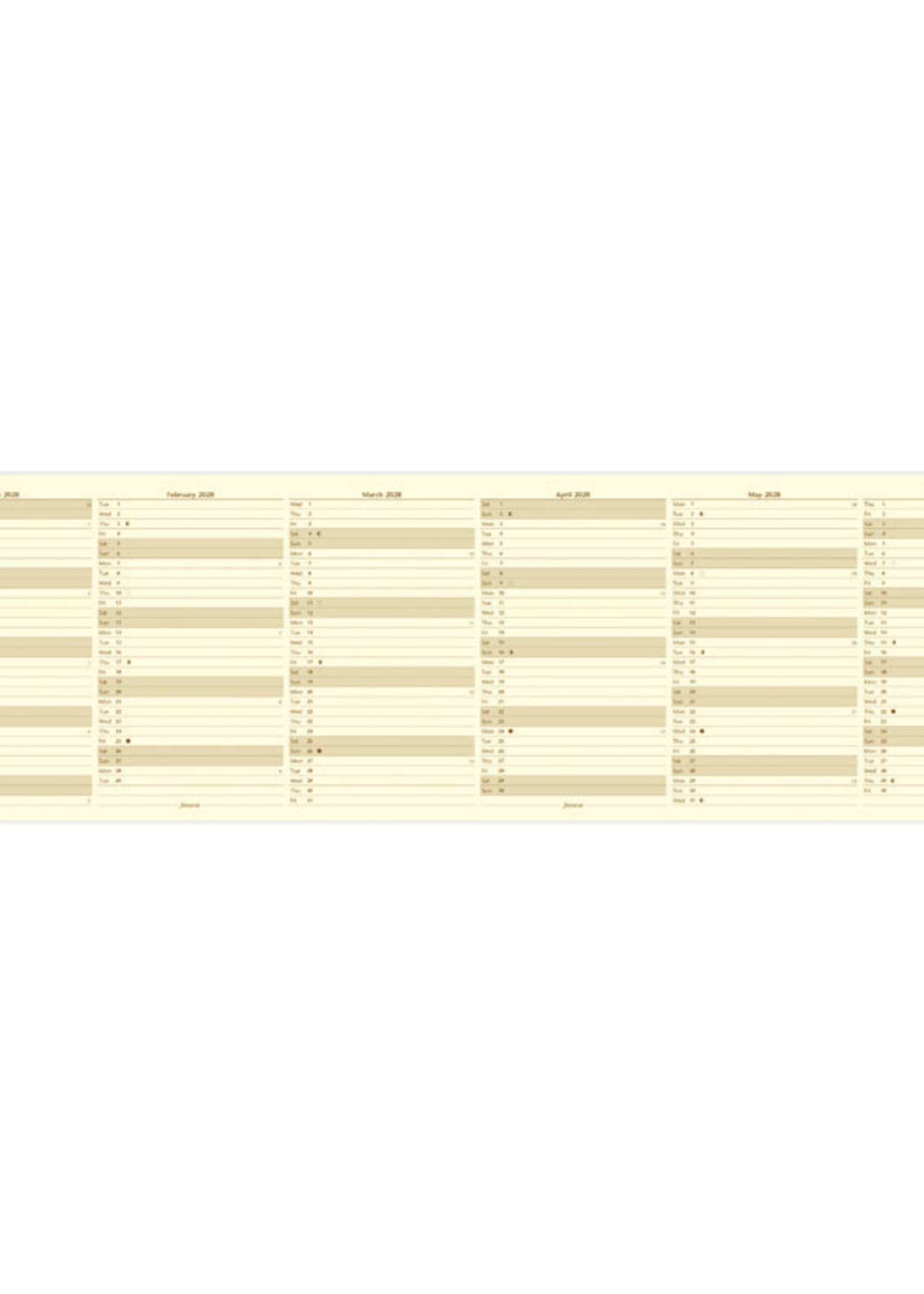 Filofax PKT Jahrespl.cotton cr.(E)2028