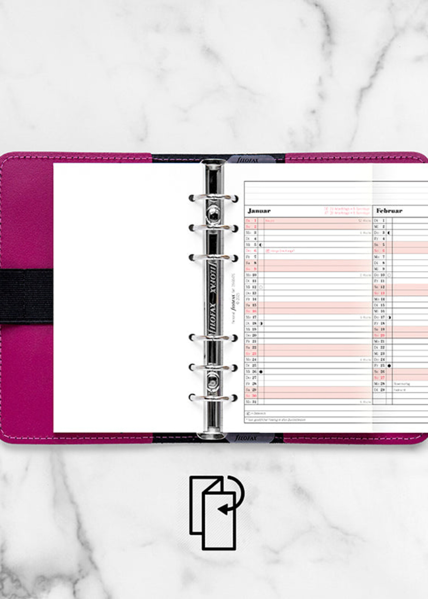 Filofax Jahresplaner Personal 2028, deutsch, Professional