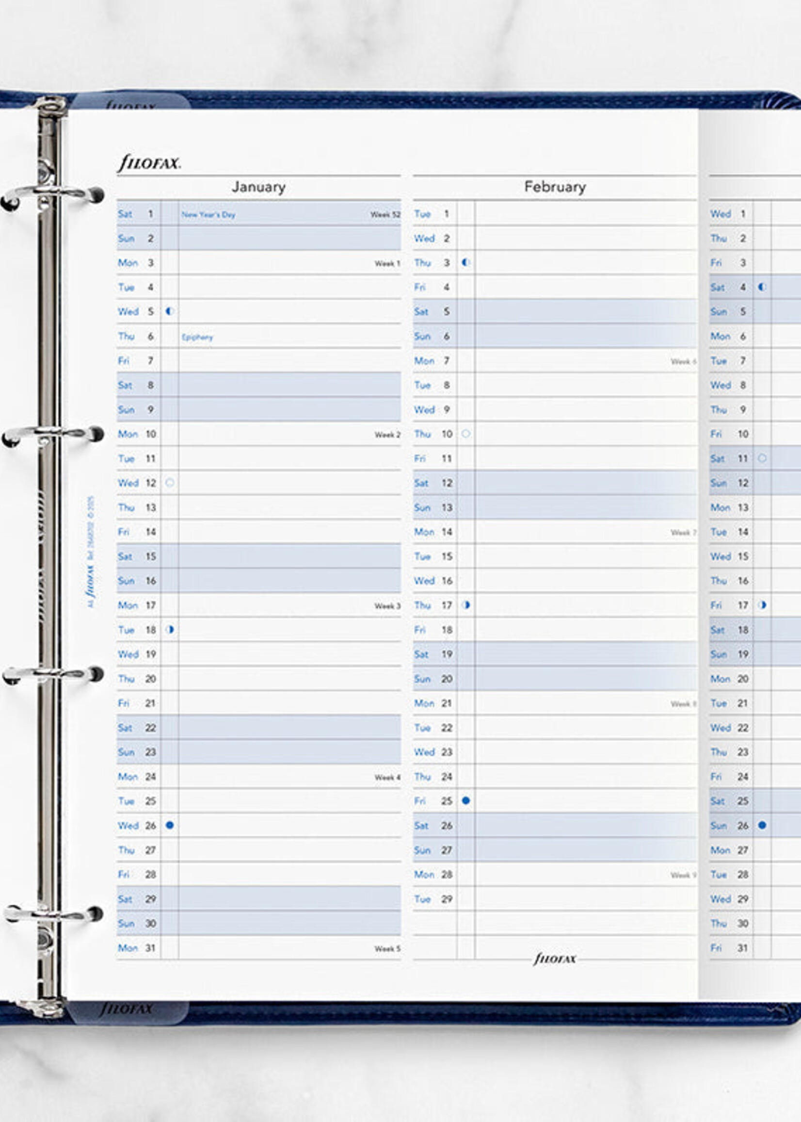 Filofax Jahresplaner A4 2028, englisch