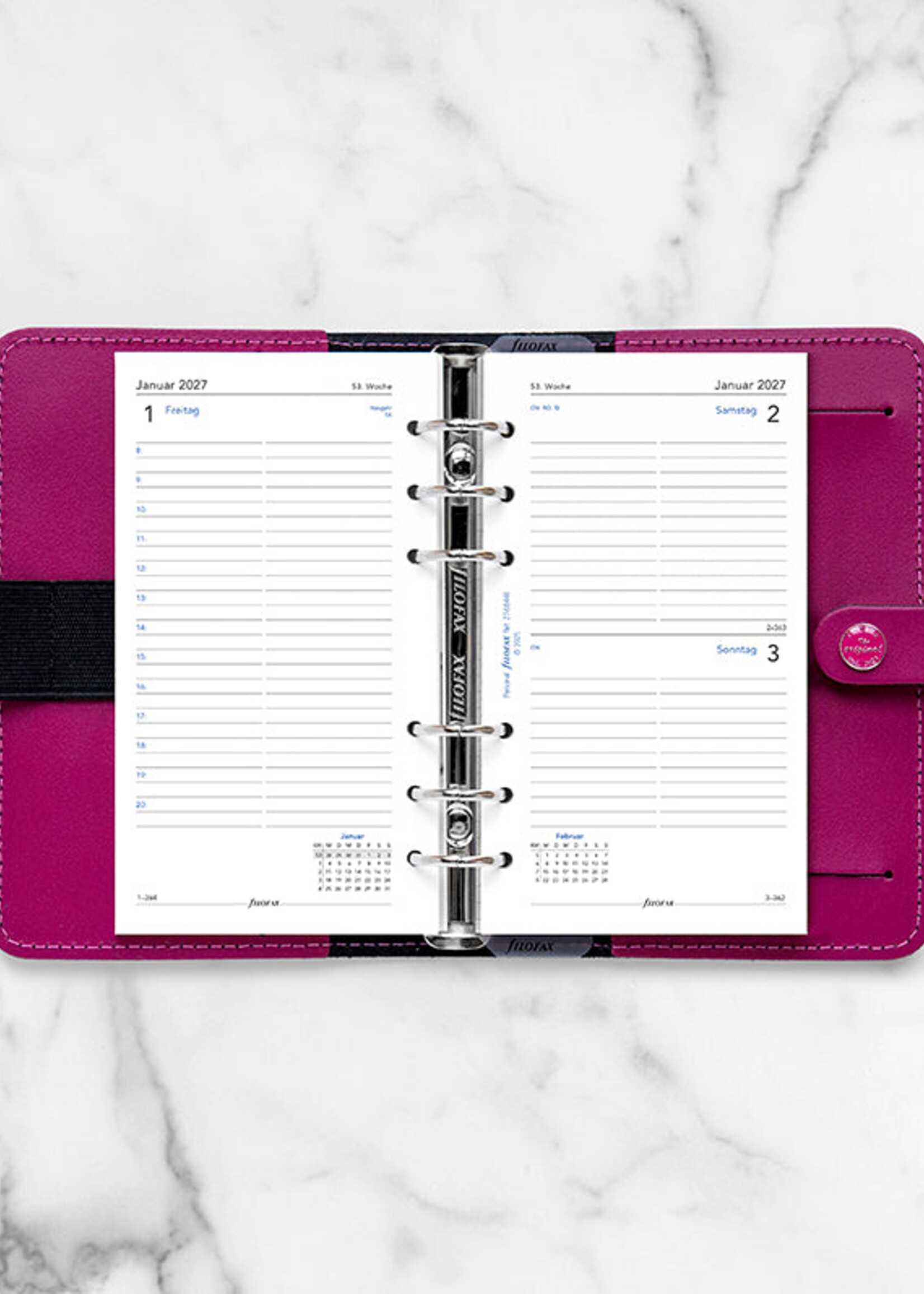 Filofax Kalendereinlage Personal 2027, 1 Tag / 1 Seite, deutsch