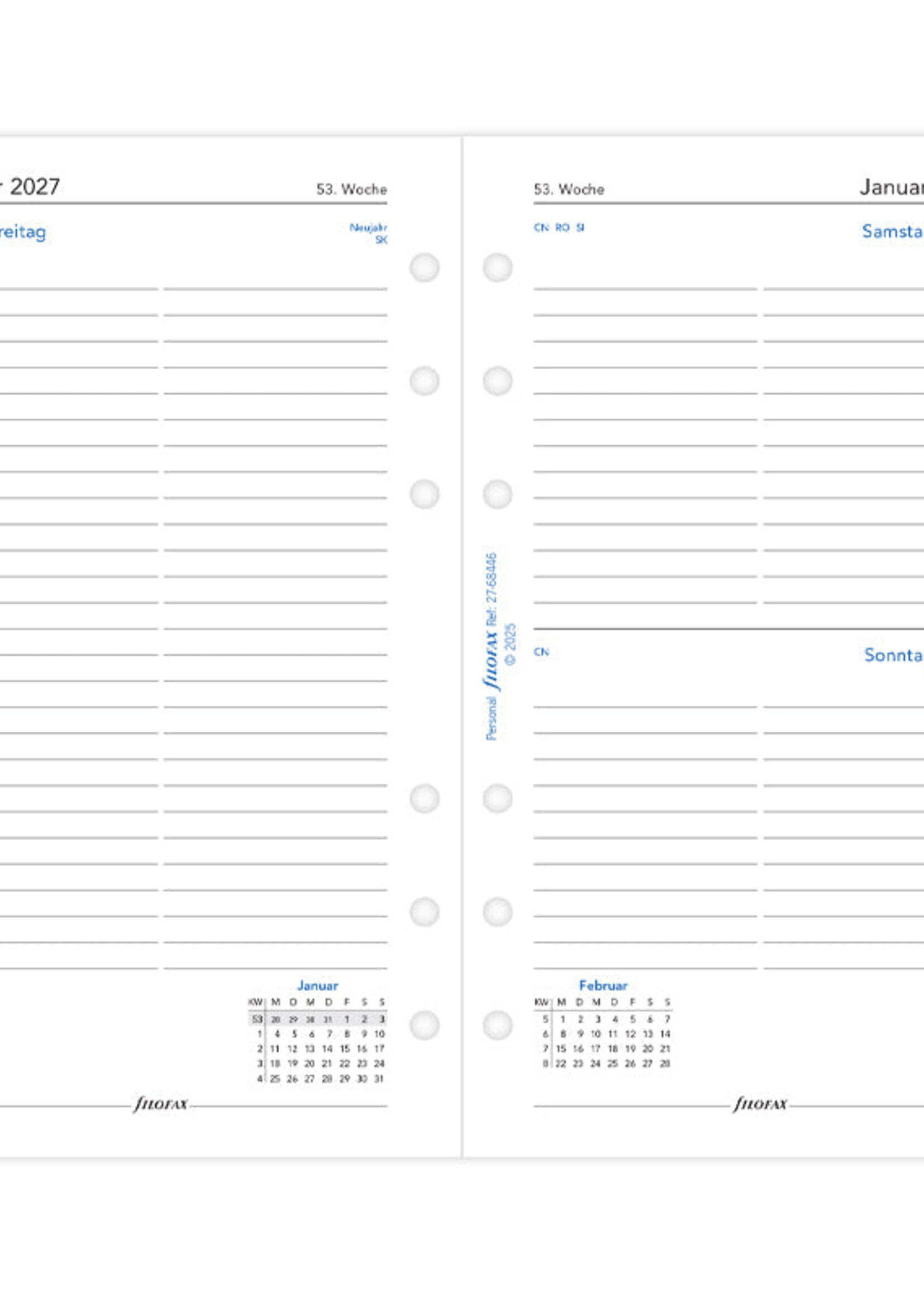 Filofax PER 1T/1S (D)2027