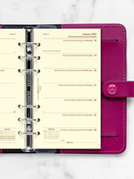 Filofax Kalendereinlage Personal 2027, 1 Woche / 1 Seite, mehrsprachig, Cotton Cream