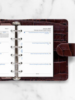 Filofax Kalendereinlage Pocket 2027, 1 Woche / 2 Seiten, mehrsprachig