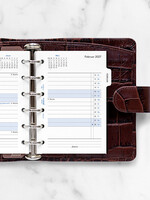 Filofax Kalendereinlage Pocket 2027, 1 Monat / 2 Seiten, deutsch, mit Registern
