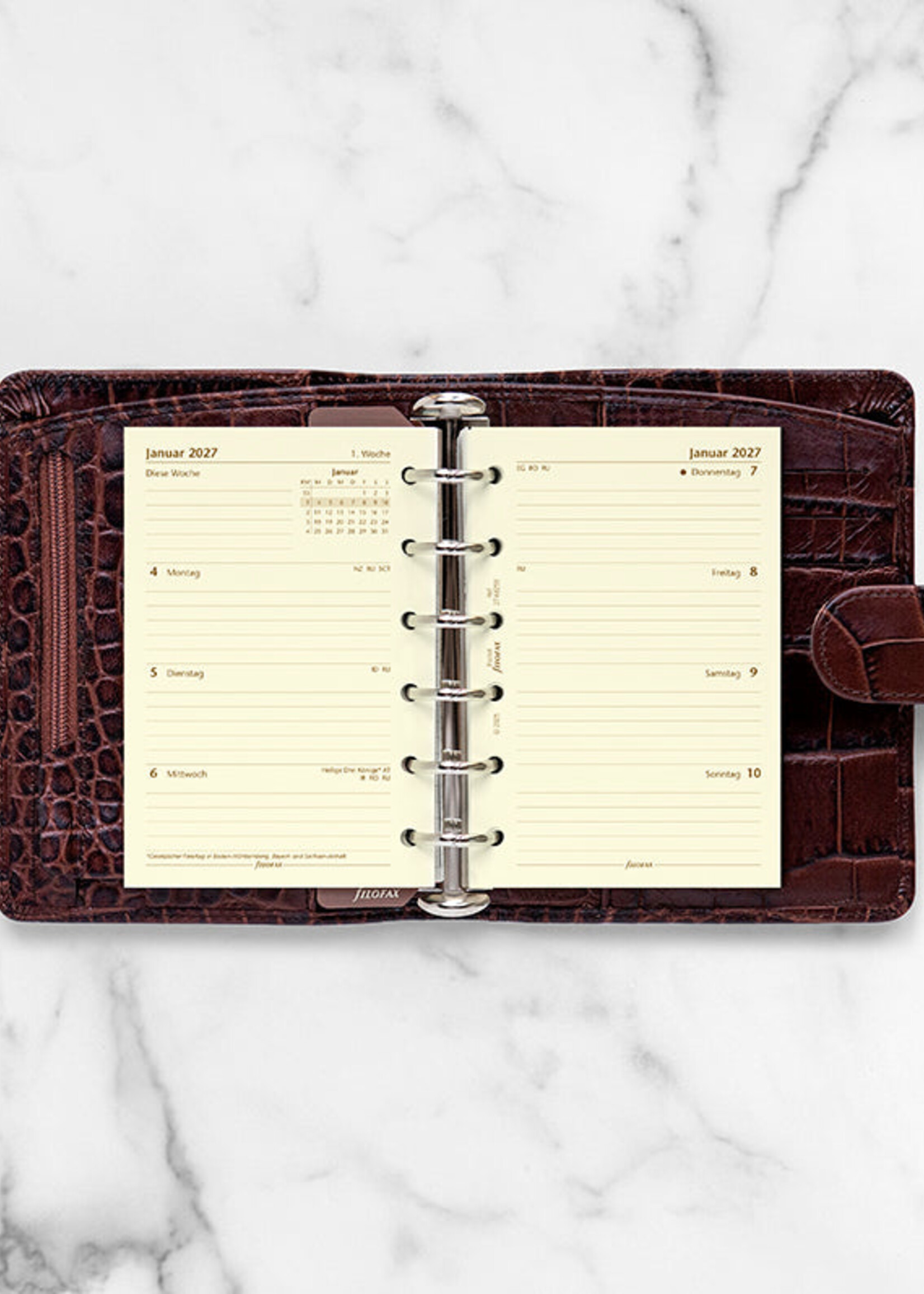 Filofax PKT 1W/2S cotton cr.(D)2027
