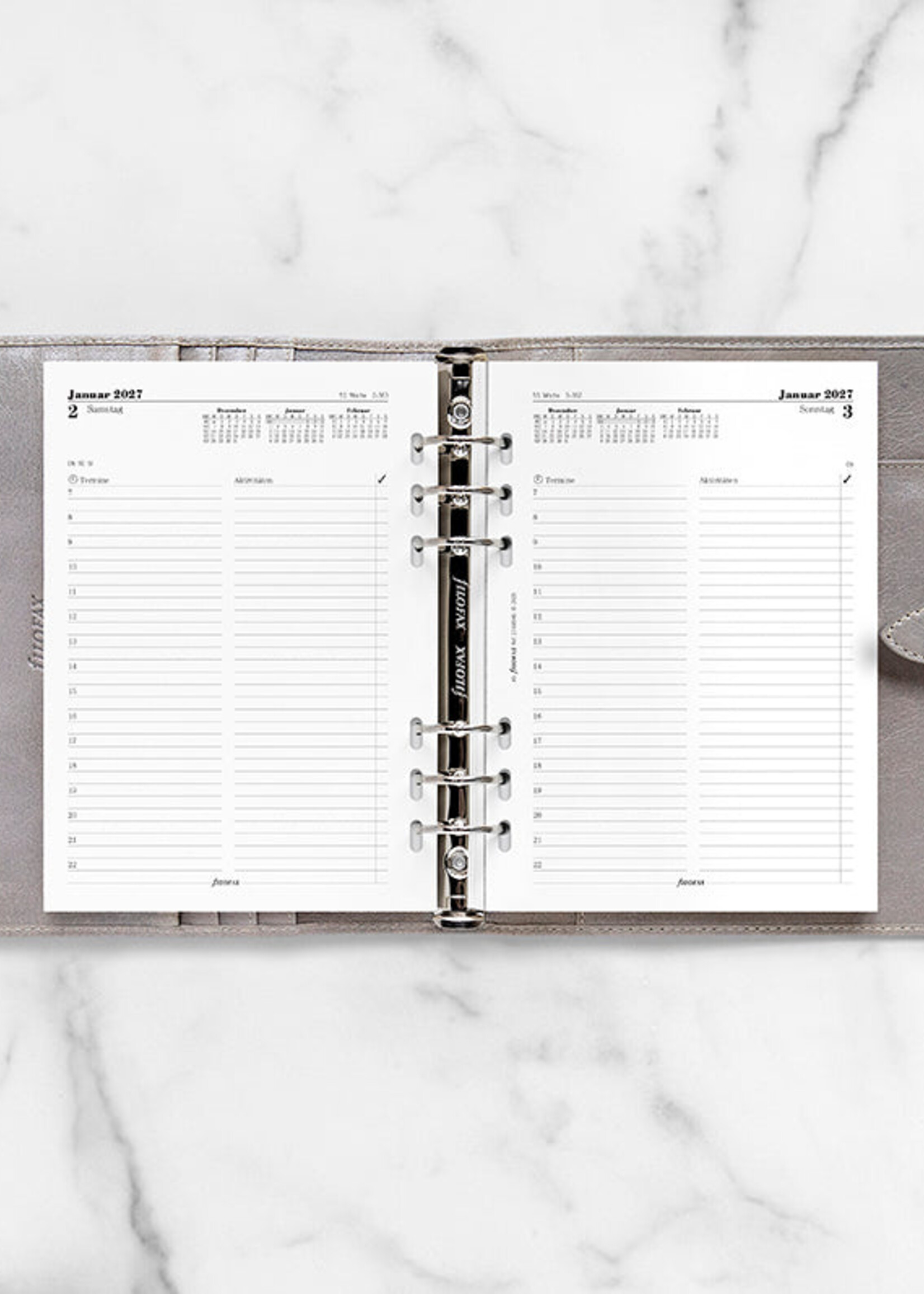 Filofax Kalendereinlage A5 2027, 1 Tag / 1 Seite, deutsch, Multifit