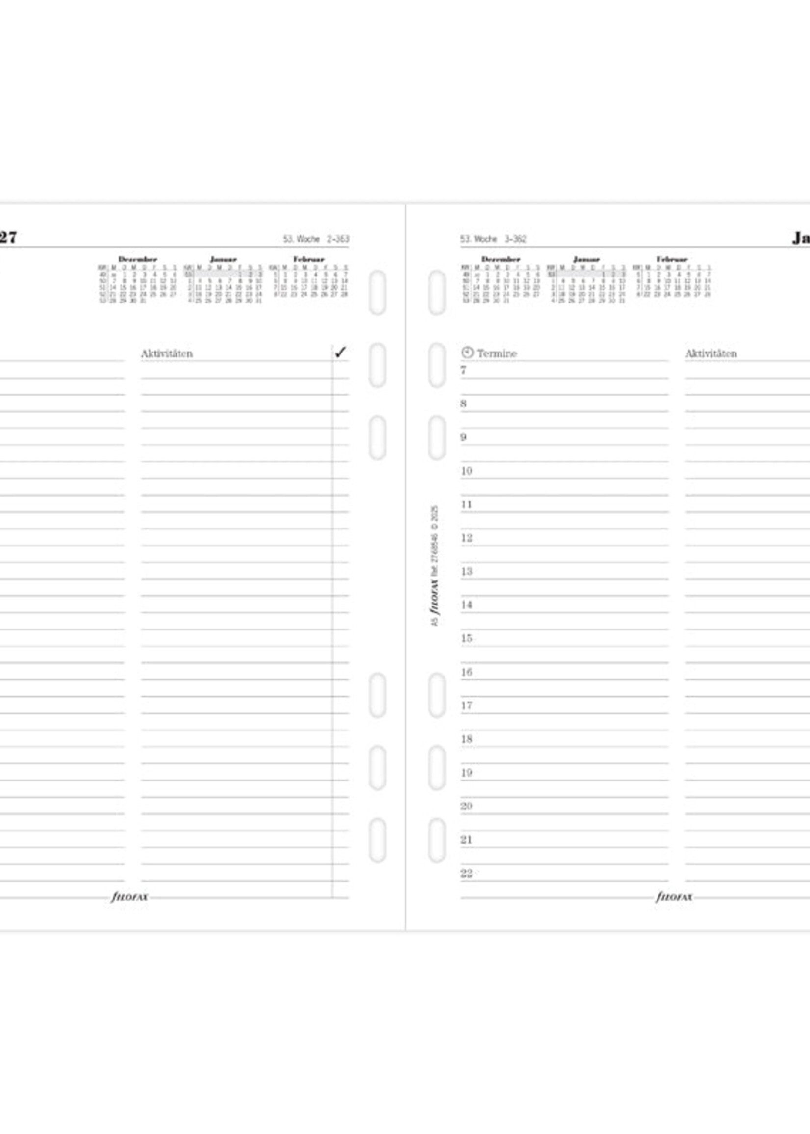 Filofax A5 Multi 1T/1S (D)2027