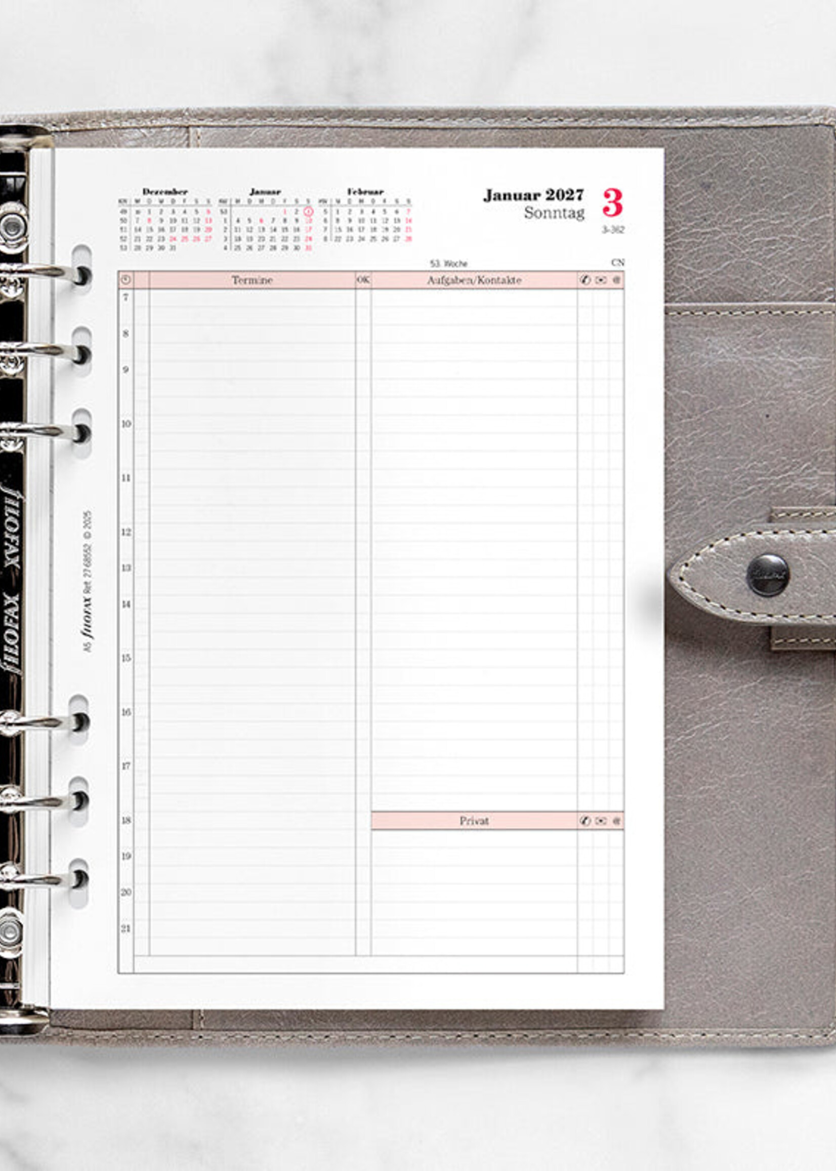 Filofax A5 Prof.1T/1S (D)2027