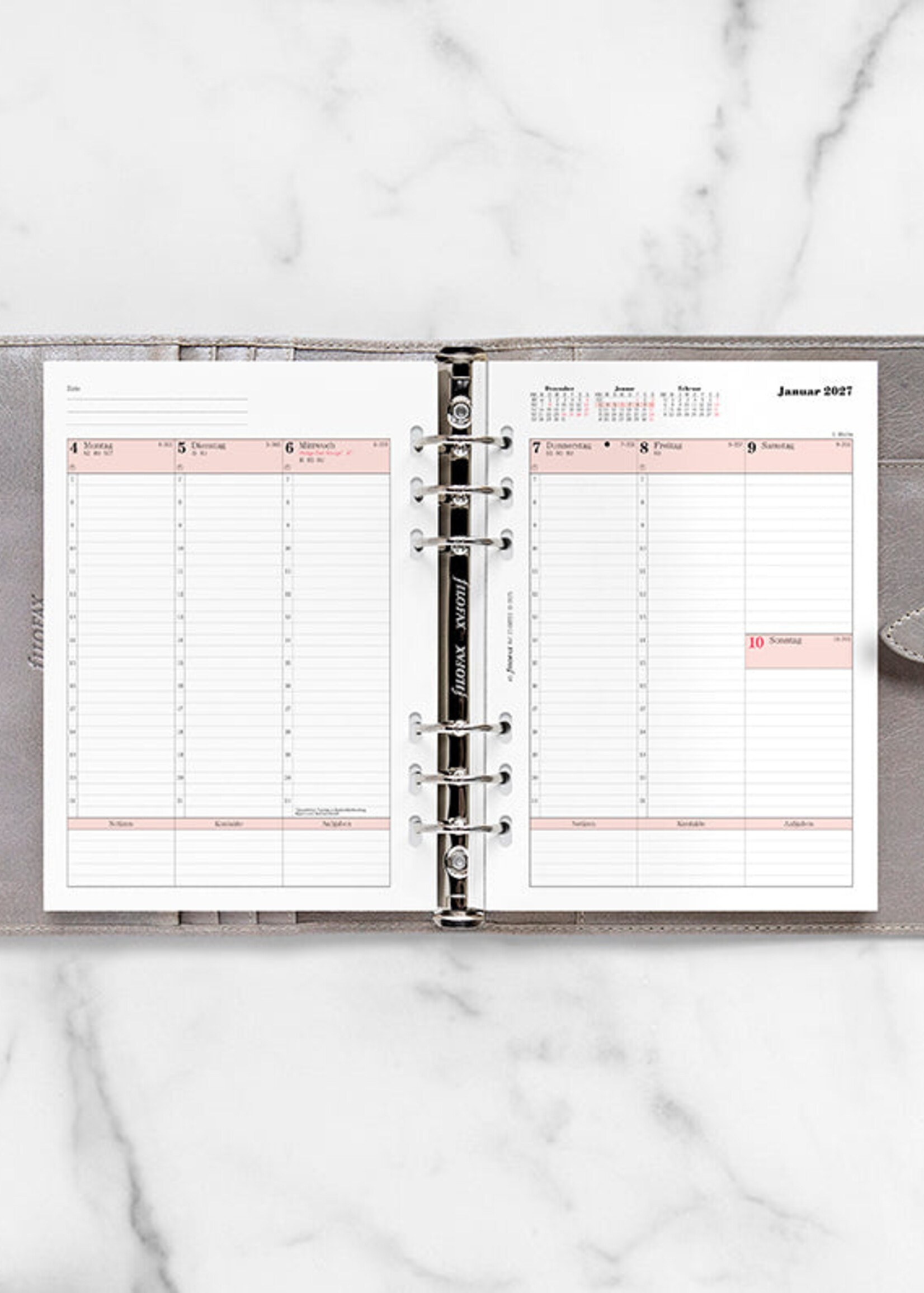 Filofax Kalendereinlage A5 2027, 1 Woche / 2 Seiten, deutsch, Professional