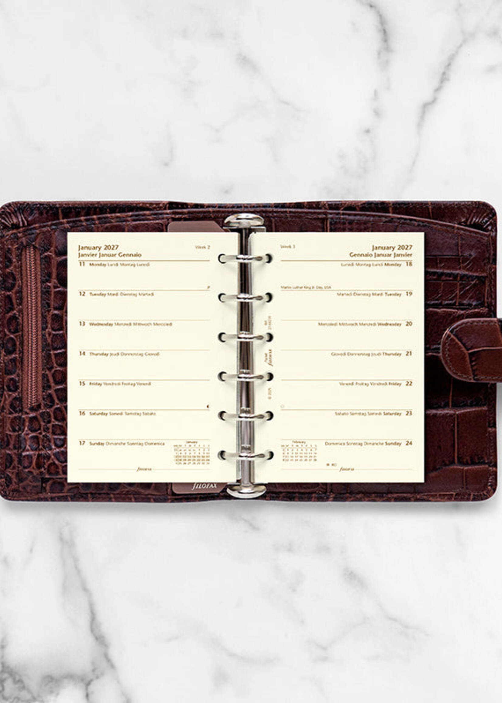 Filofax PKT 1W/1S cotton cr.(M) 2027
