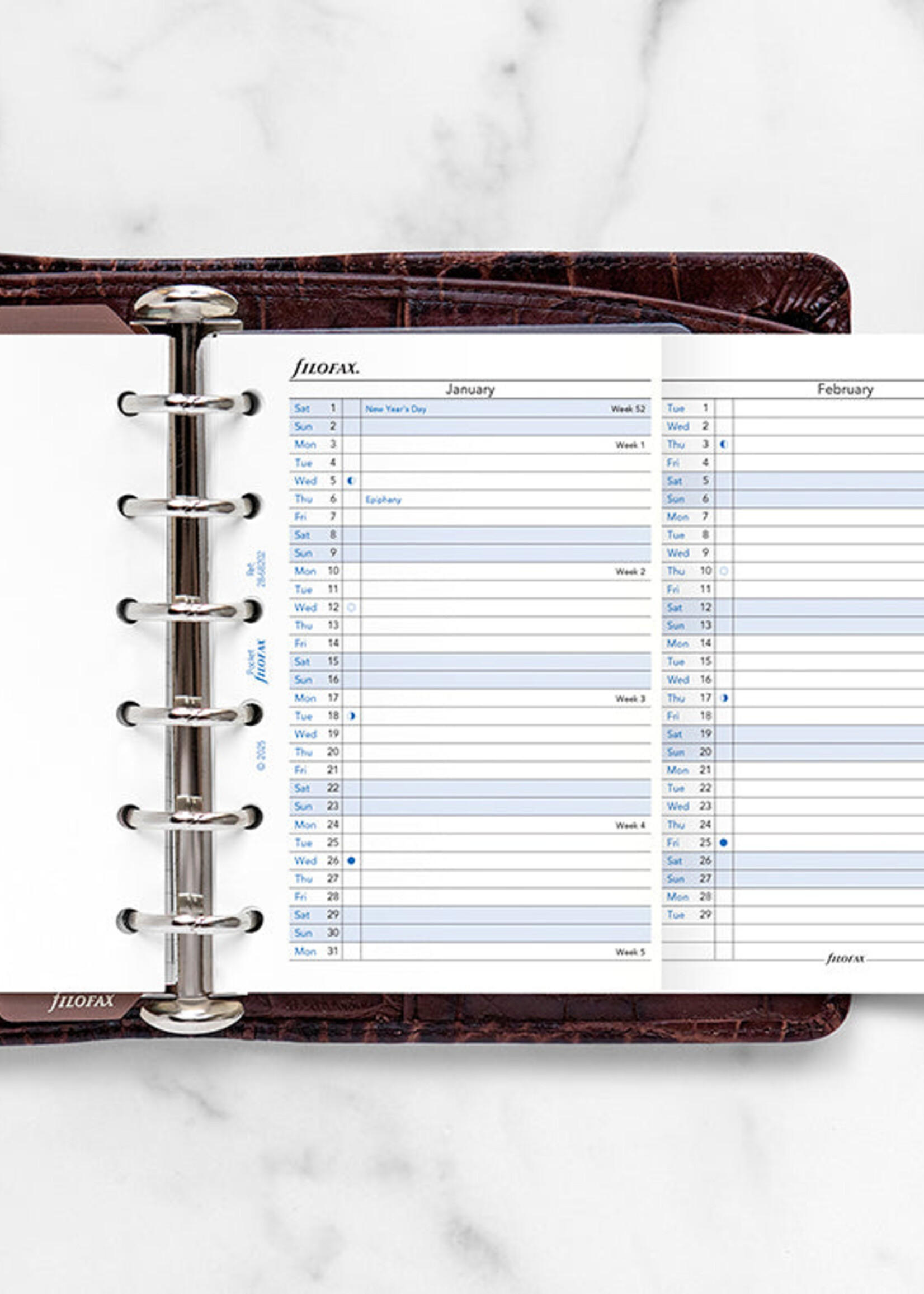 Filofax PKT Jahrespl. vert.(E)2028